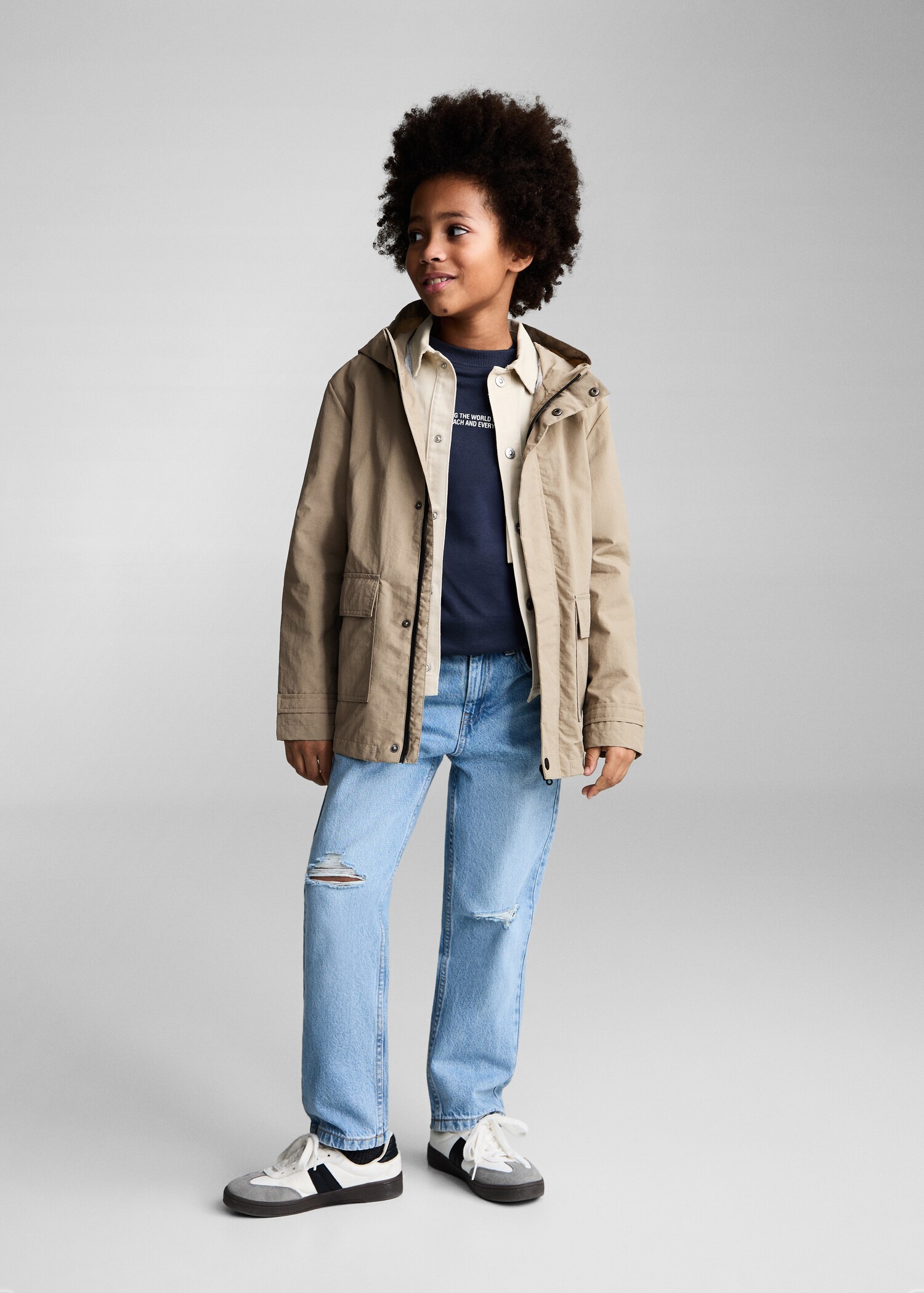 Hooded parka - General plane