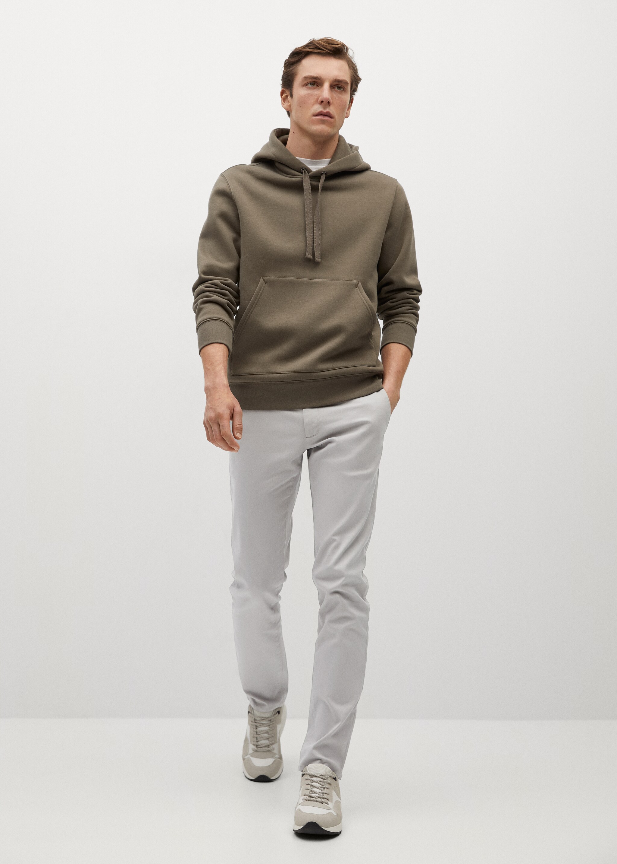 Keprové kalhoty chino slim fit - Celkový náhled
