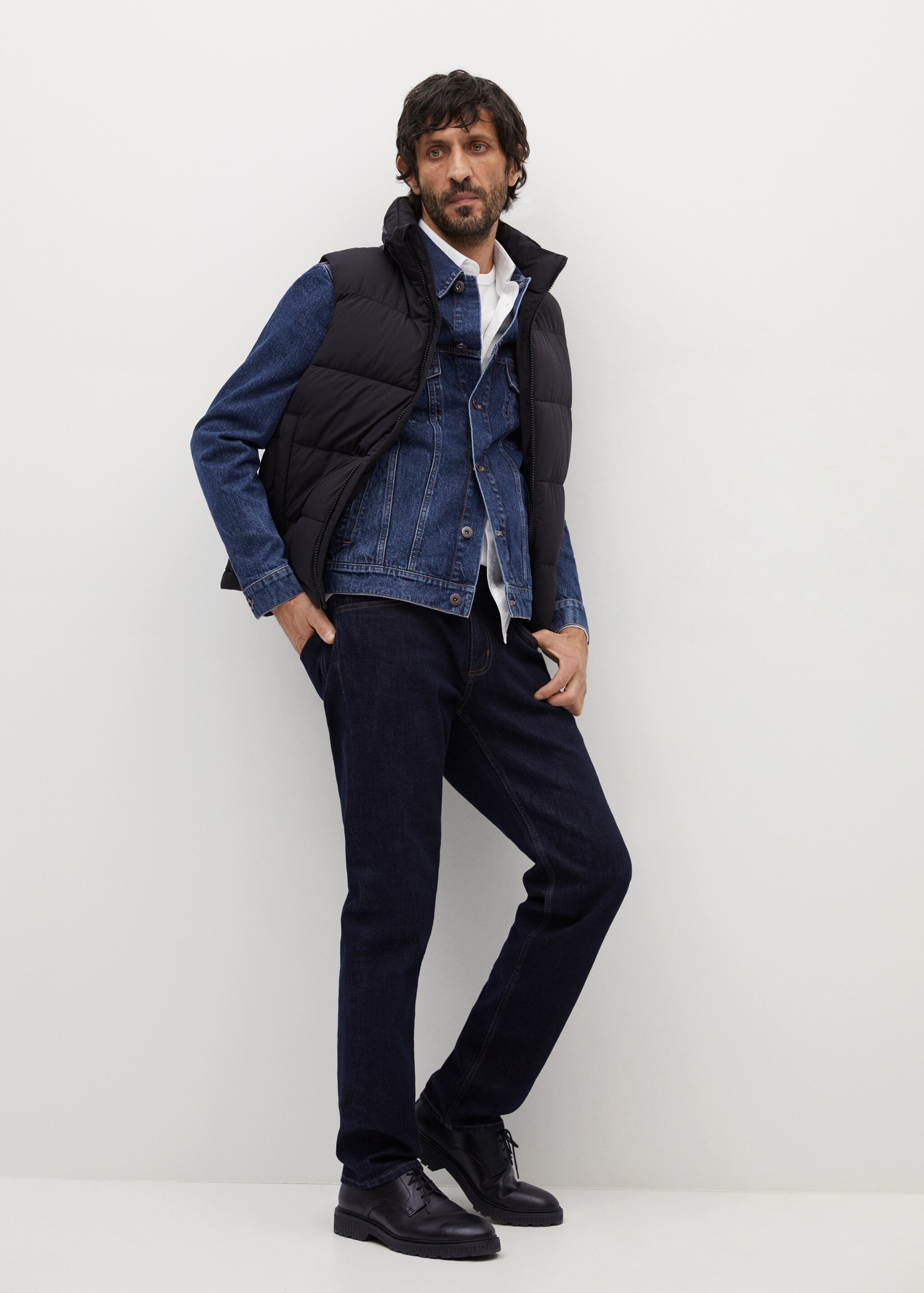 Chaqueta denim lavado oscuro - Plano general
