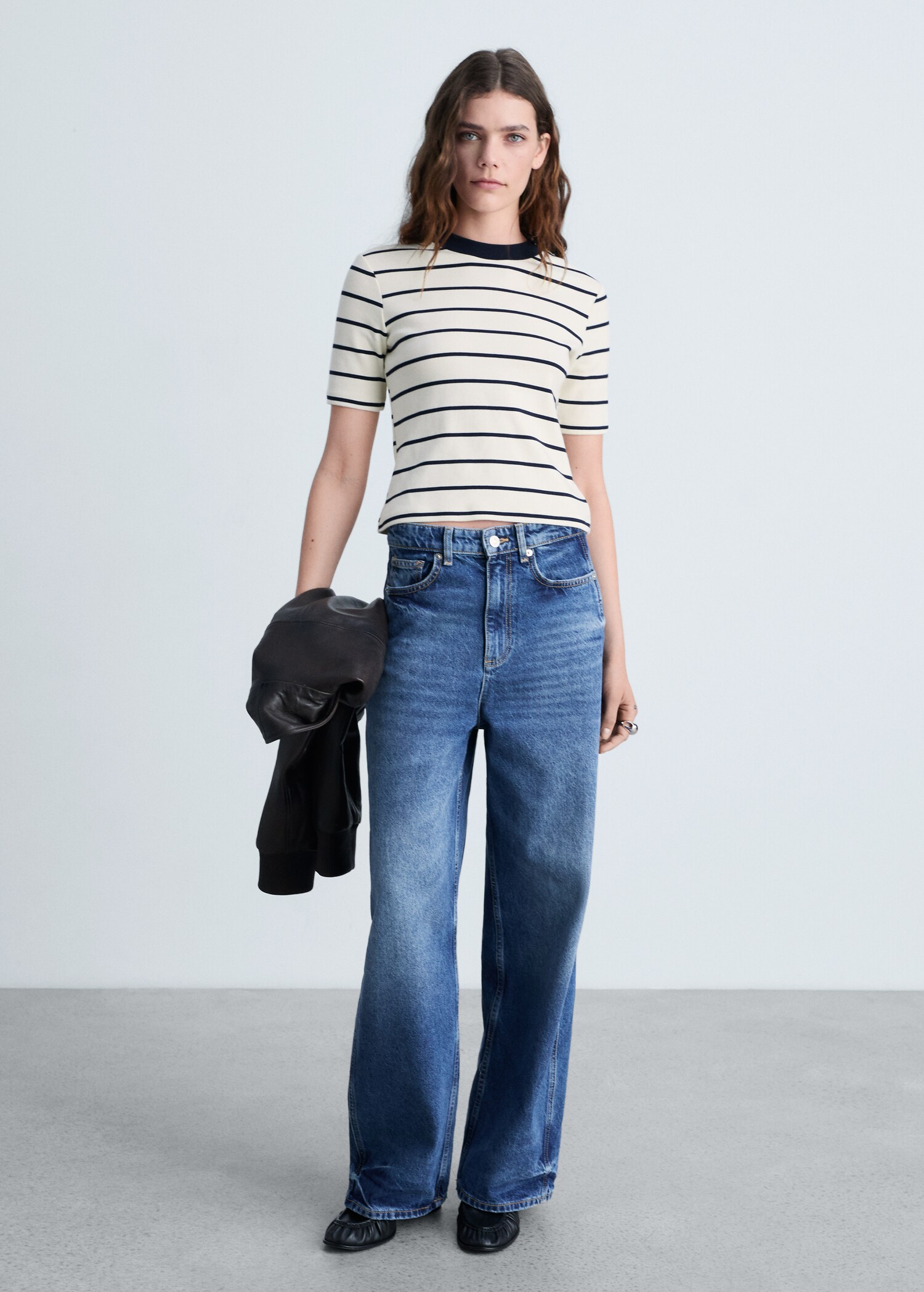 Striped cotton T-shirt - General plane