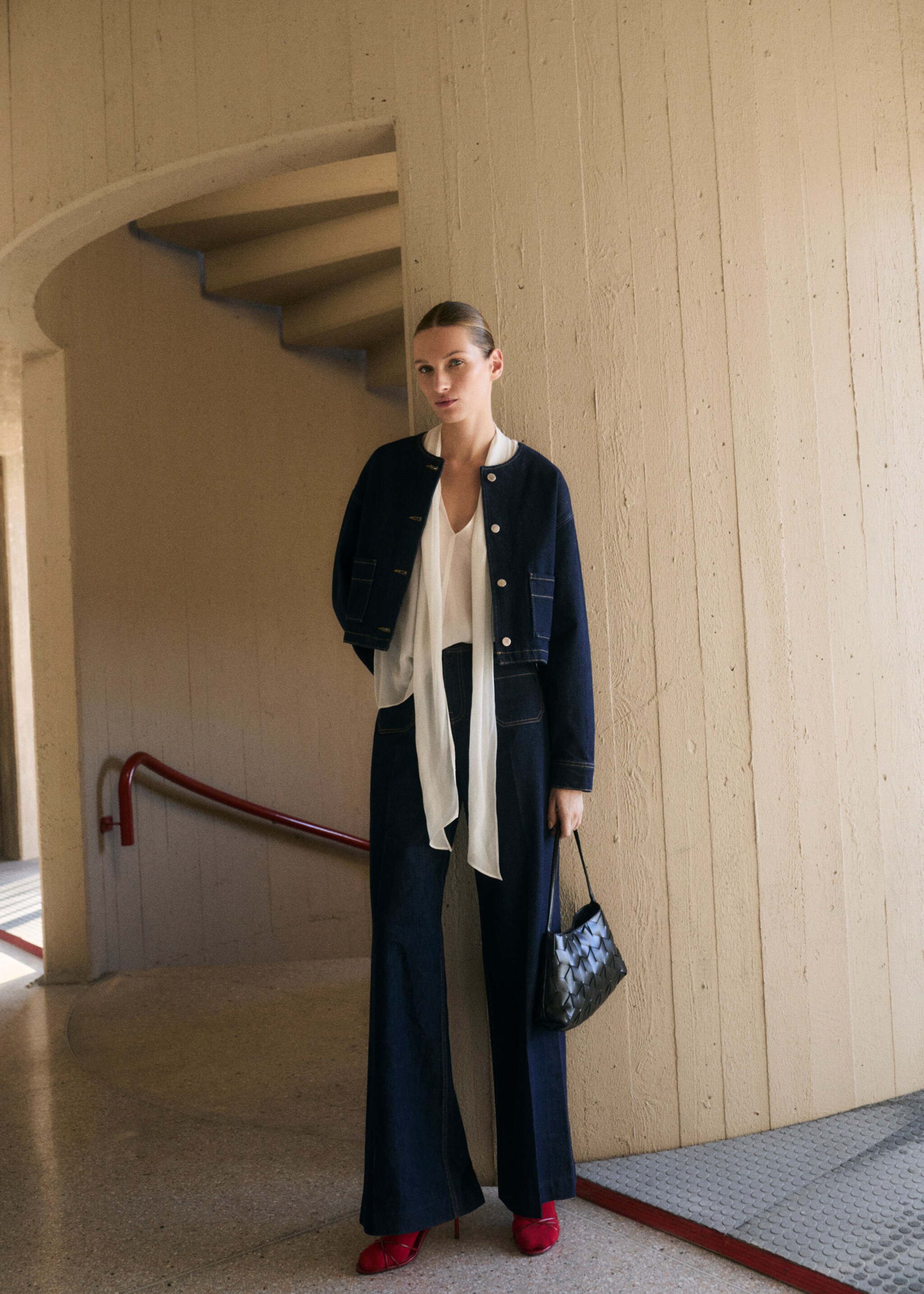 Rinse-wash denim jacket - General plane, Open Blue. Ref: 87074082-00.