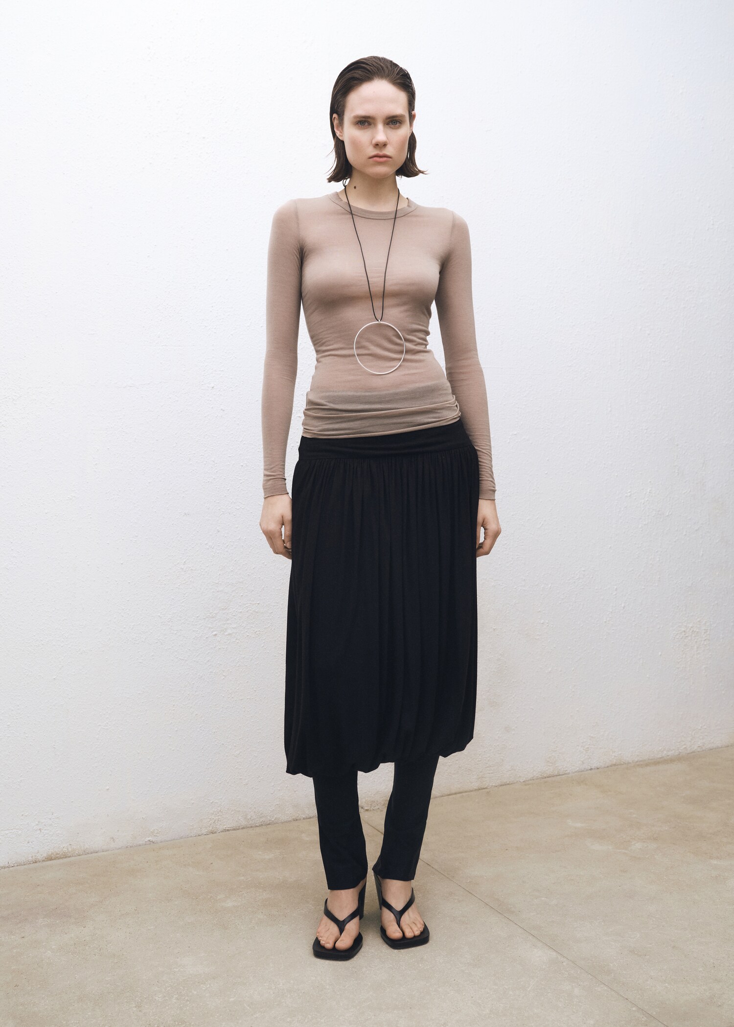 Samarreta barreja llana màniga llarga - Pla general