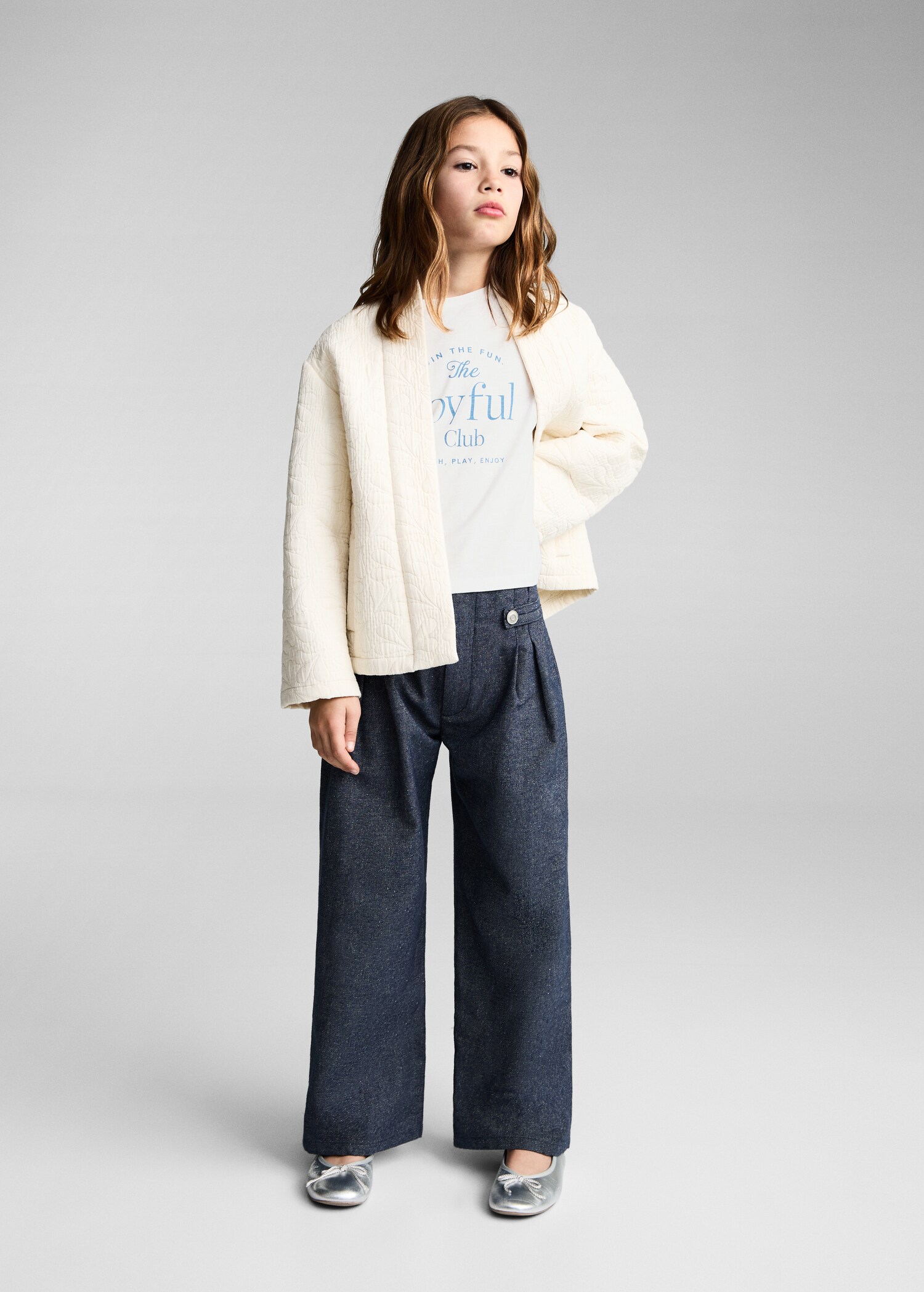 Camiseta estampada volantes - Plano general