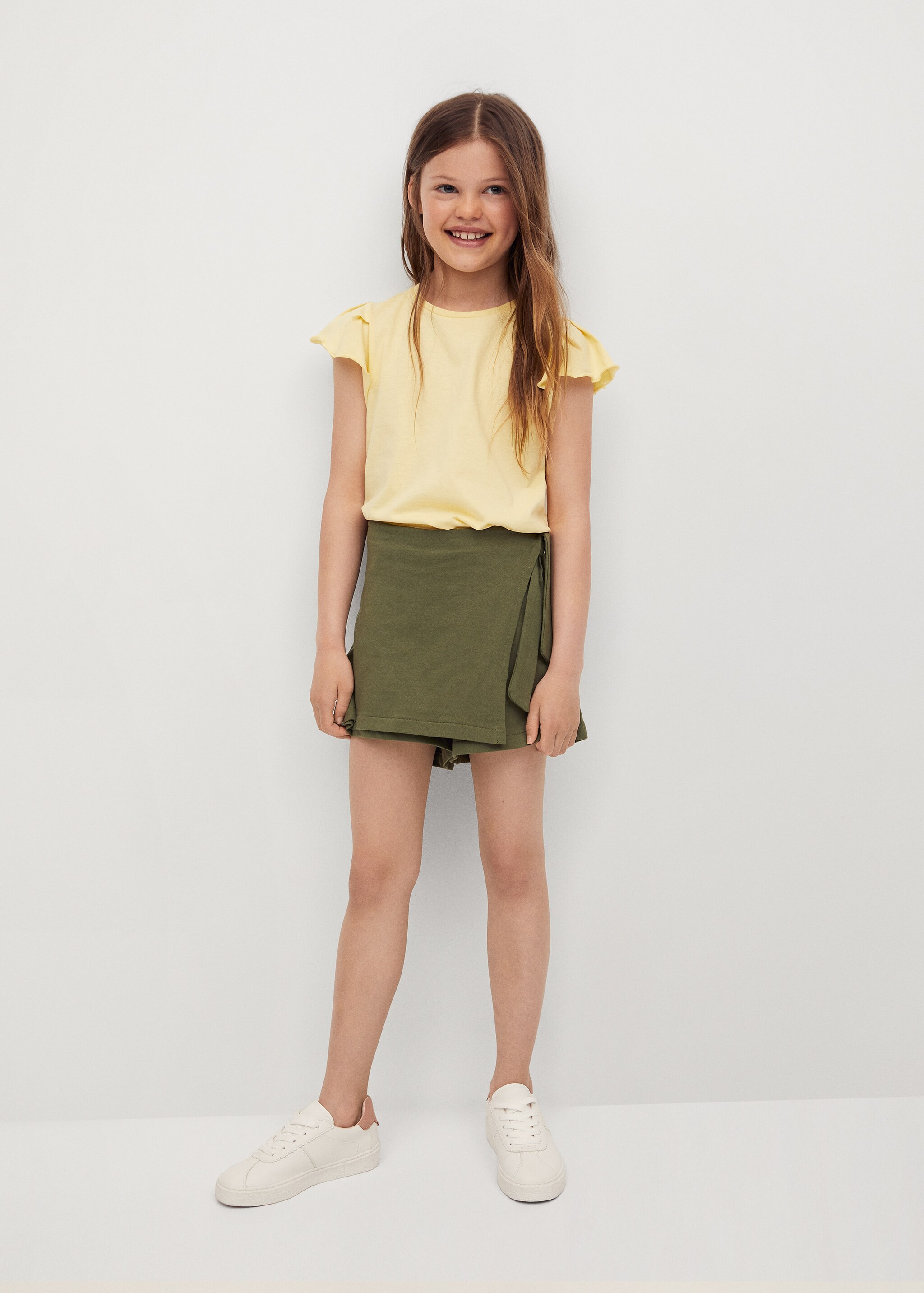 Knitted organic cotton shorts - General plane