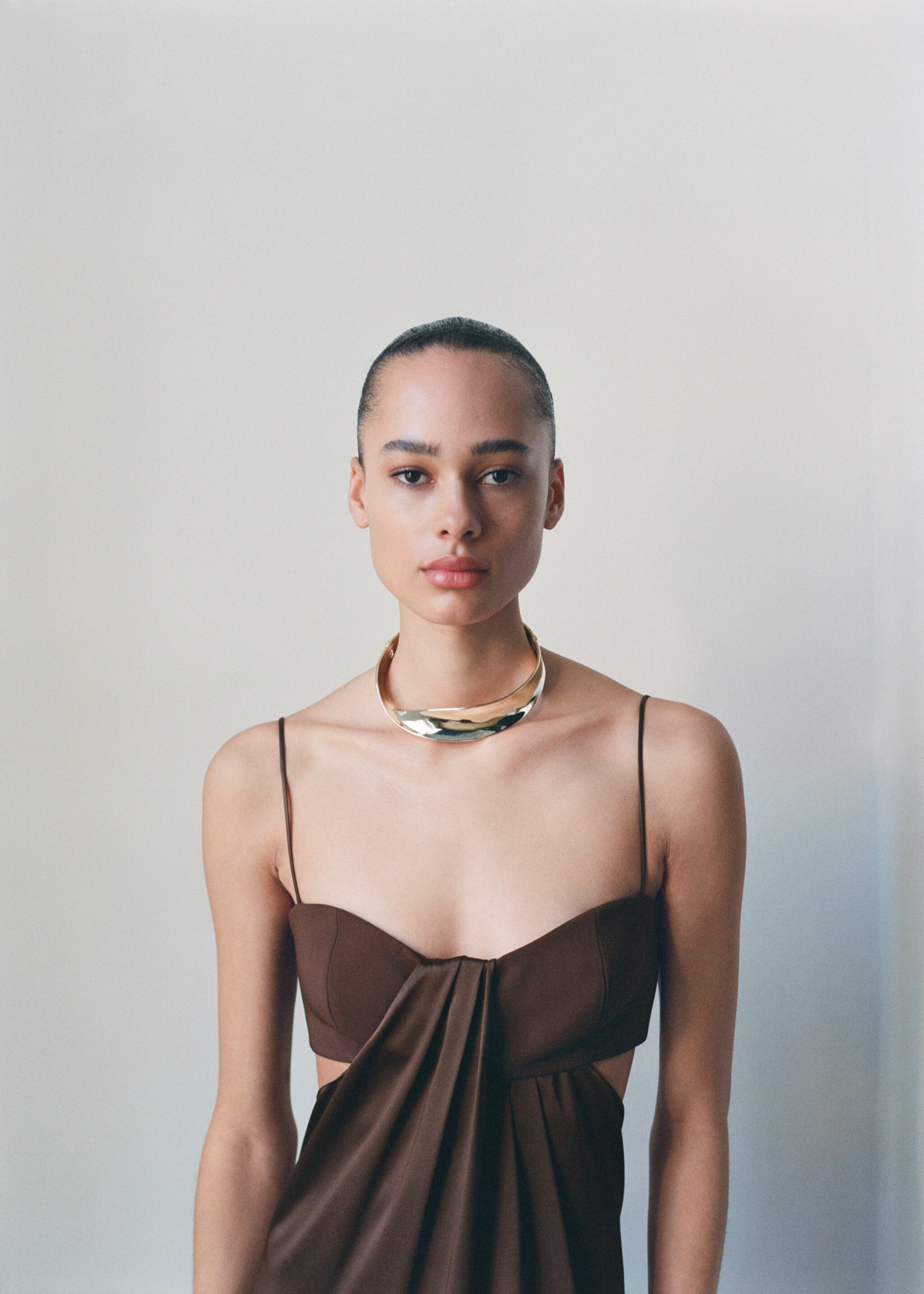 Rigid twisted collar - General plane, Silver. Ref: 87076363-00.