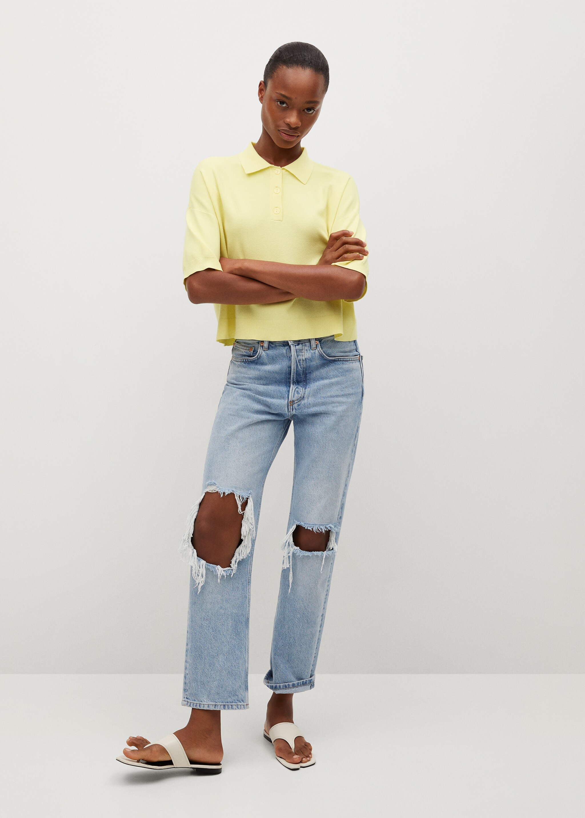 Polokošile crop oversize - Celkový náhled