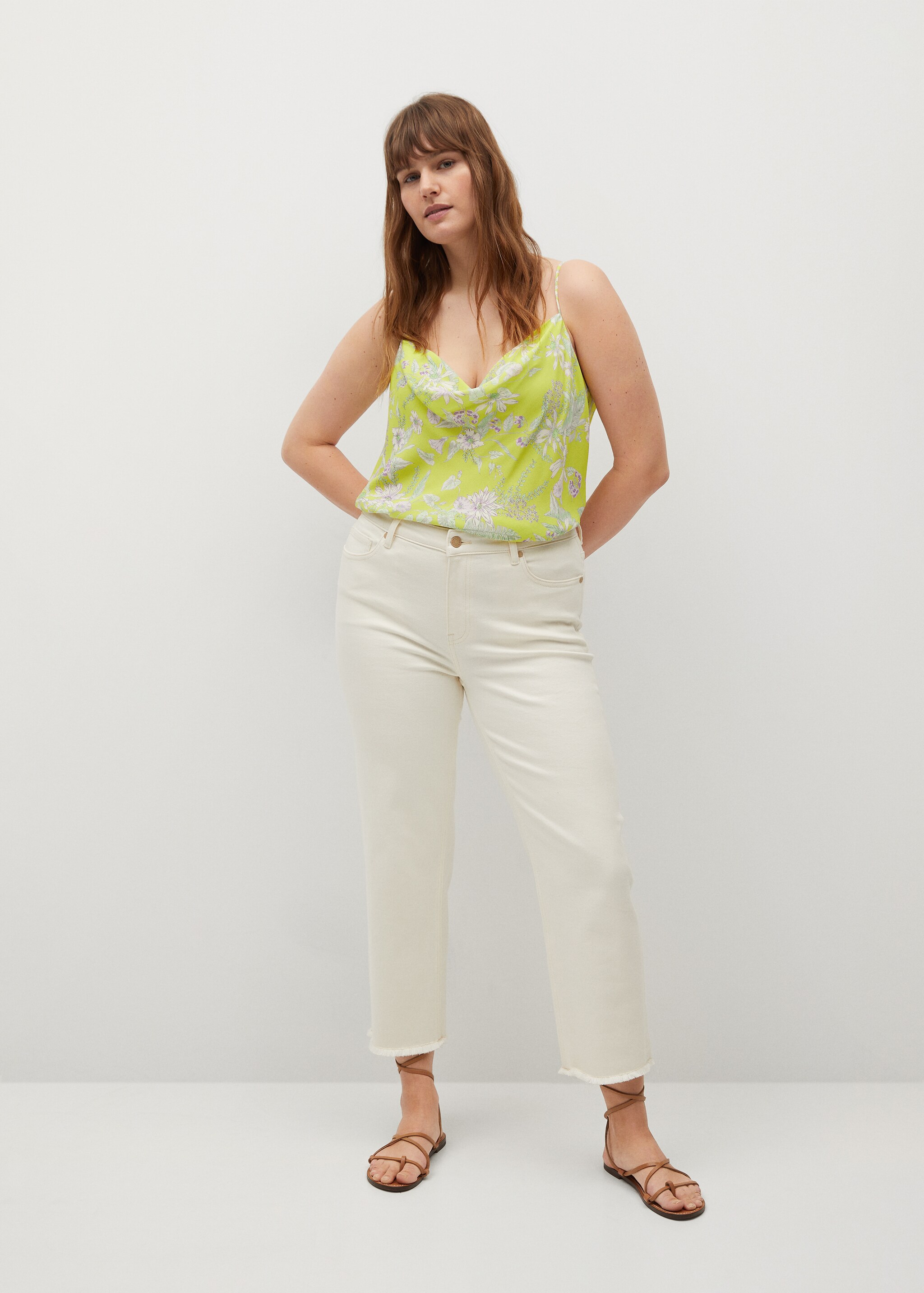 Top fluido estampado - Plano general