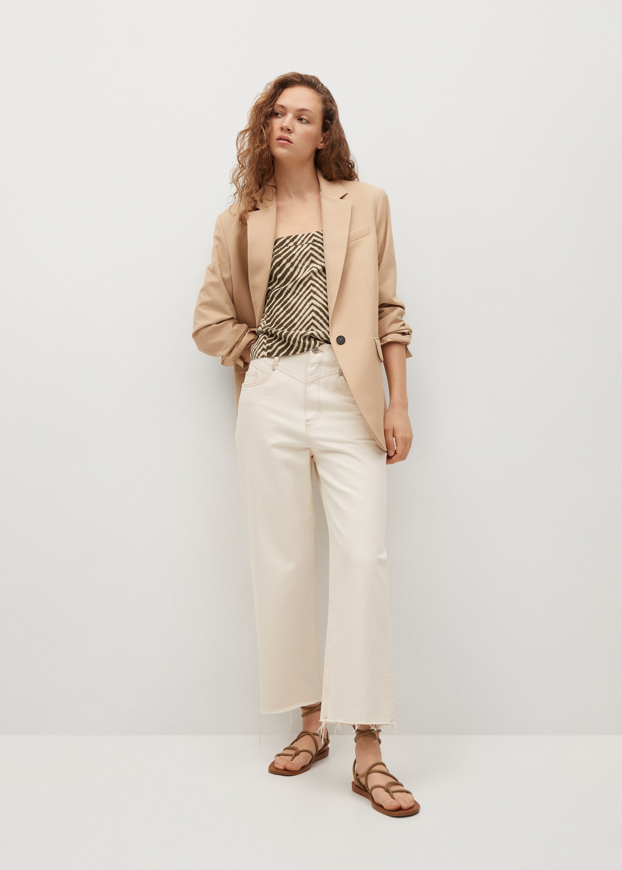 Top fluido estampado - Plano general