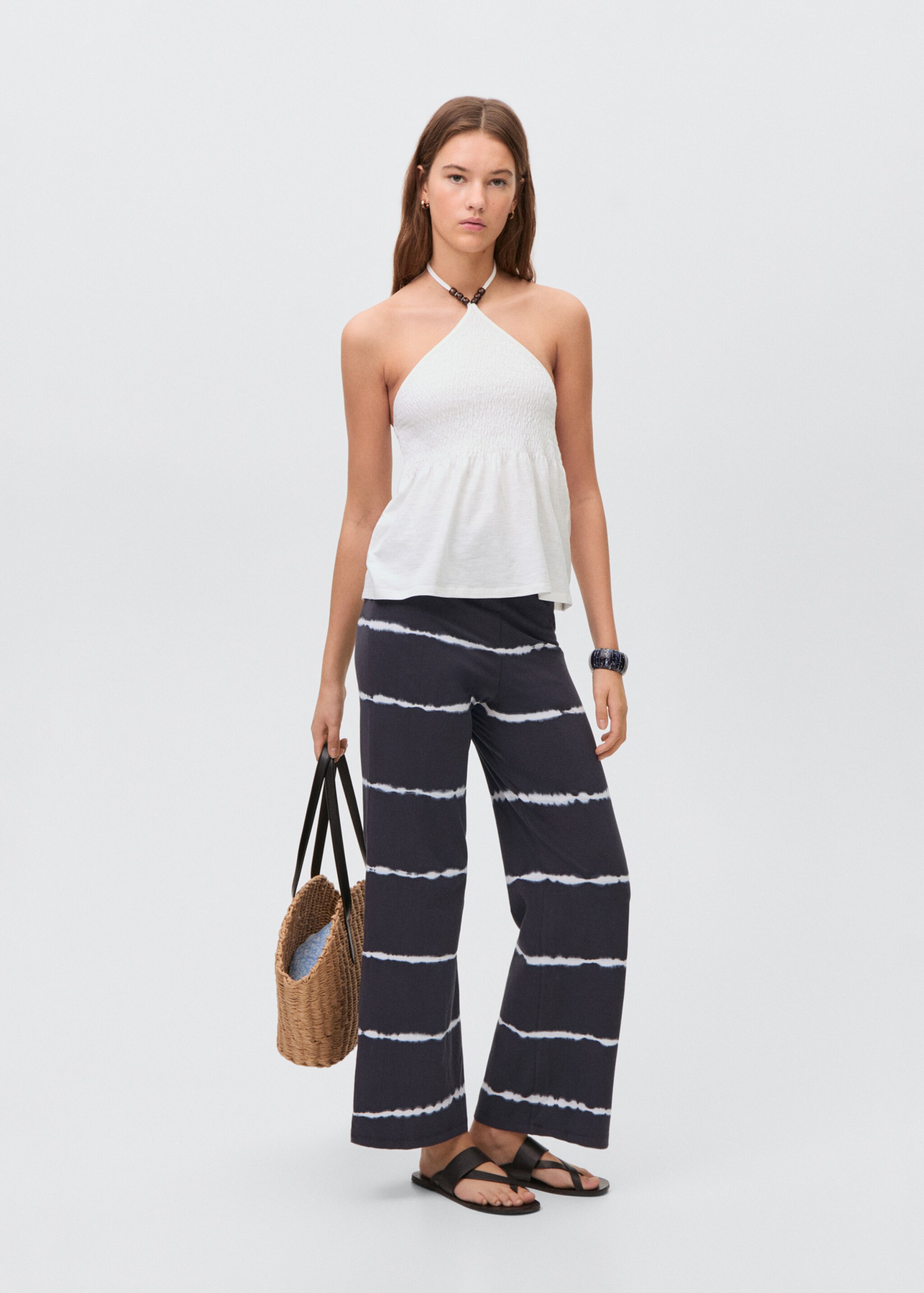 Leggings tie-dye - Plano general, Gris antracita. Ref: 87077686-00.