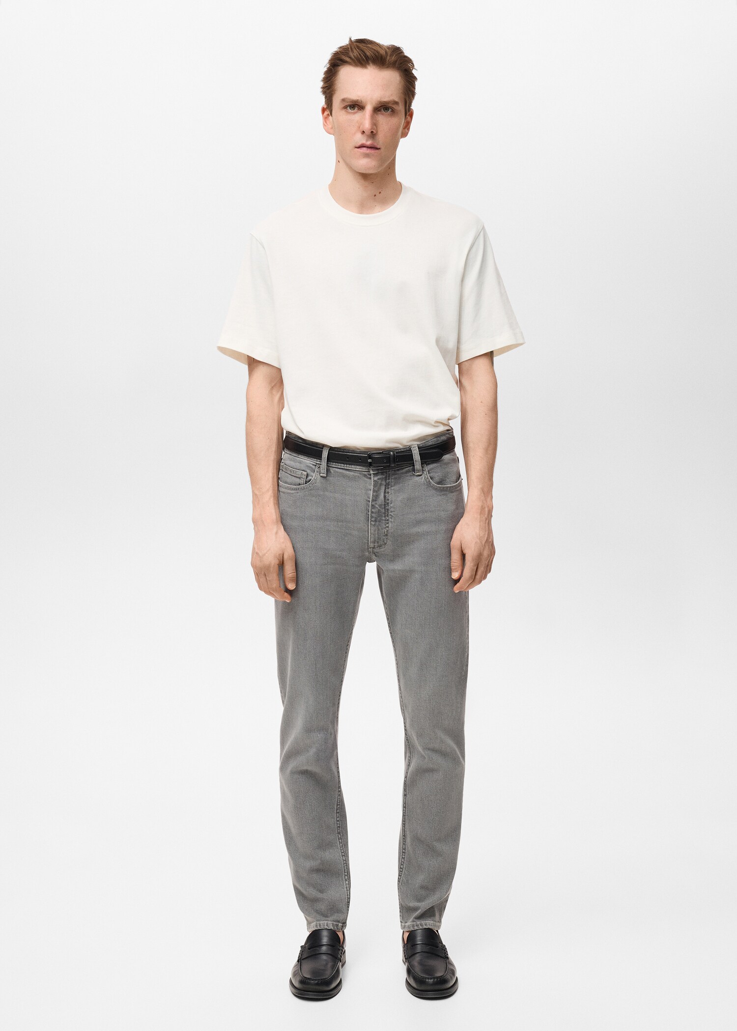 Jan slim-fit grey-wash jeans - General plane