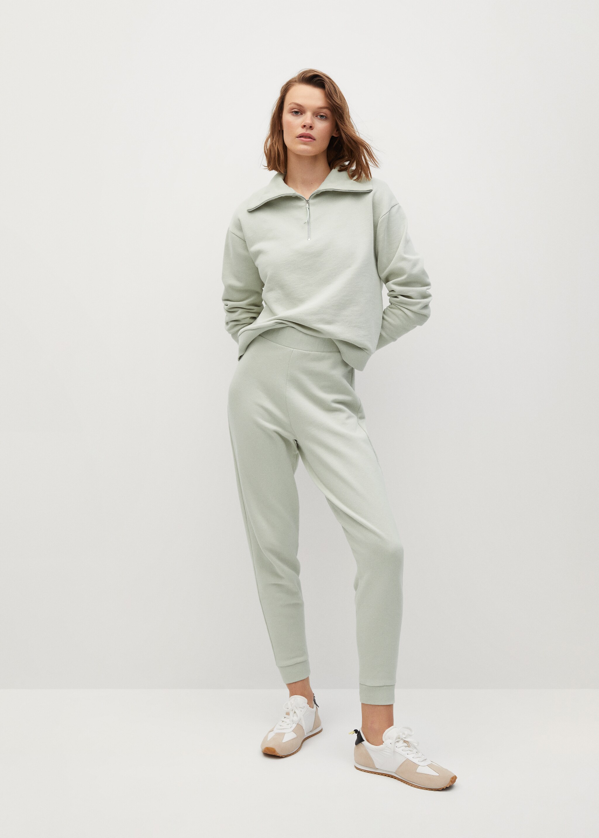 Cotton jogger-style trousers - General plane
