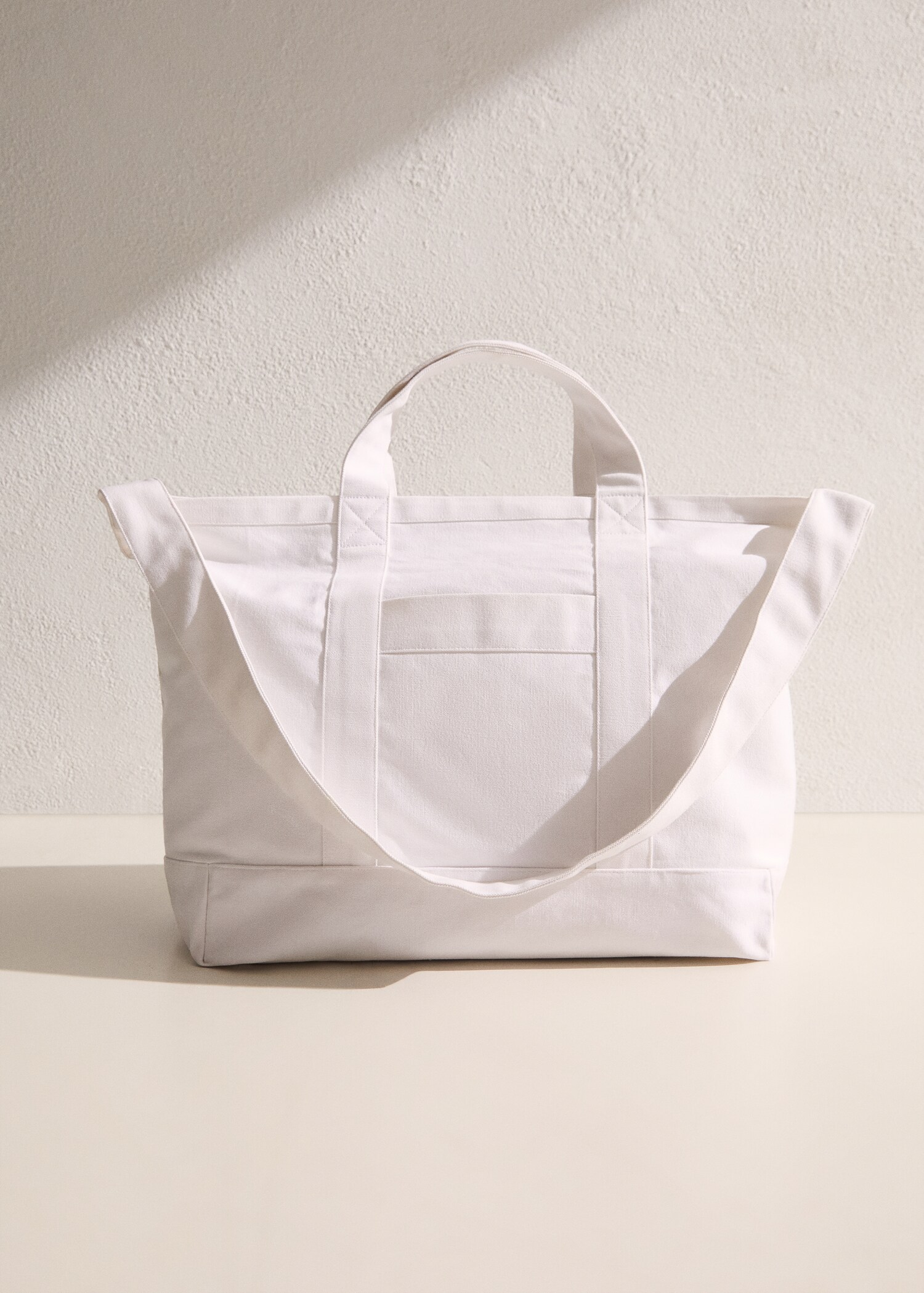 Plain cotton beach bag - General plane