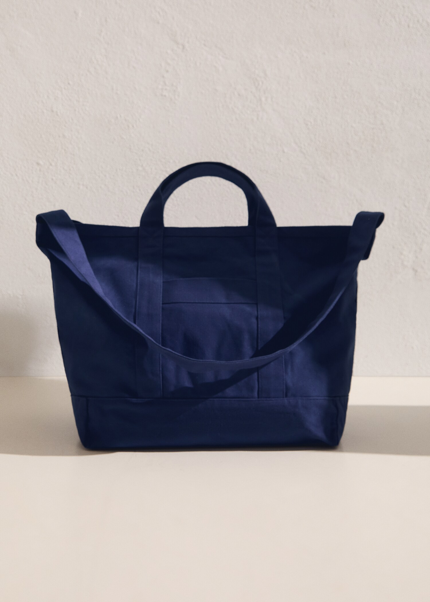 Plain cotton beach bag - General plane