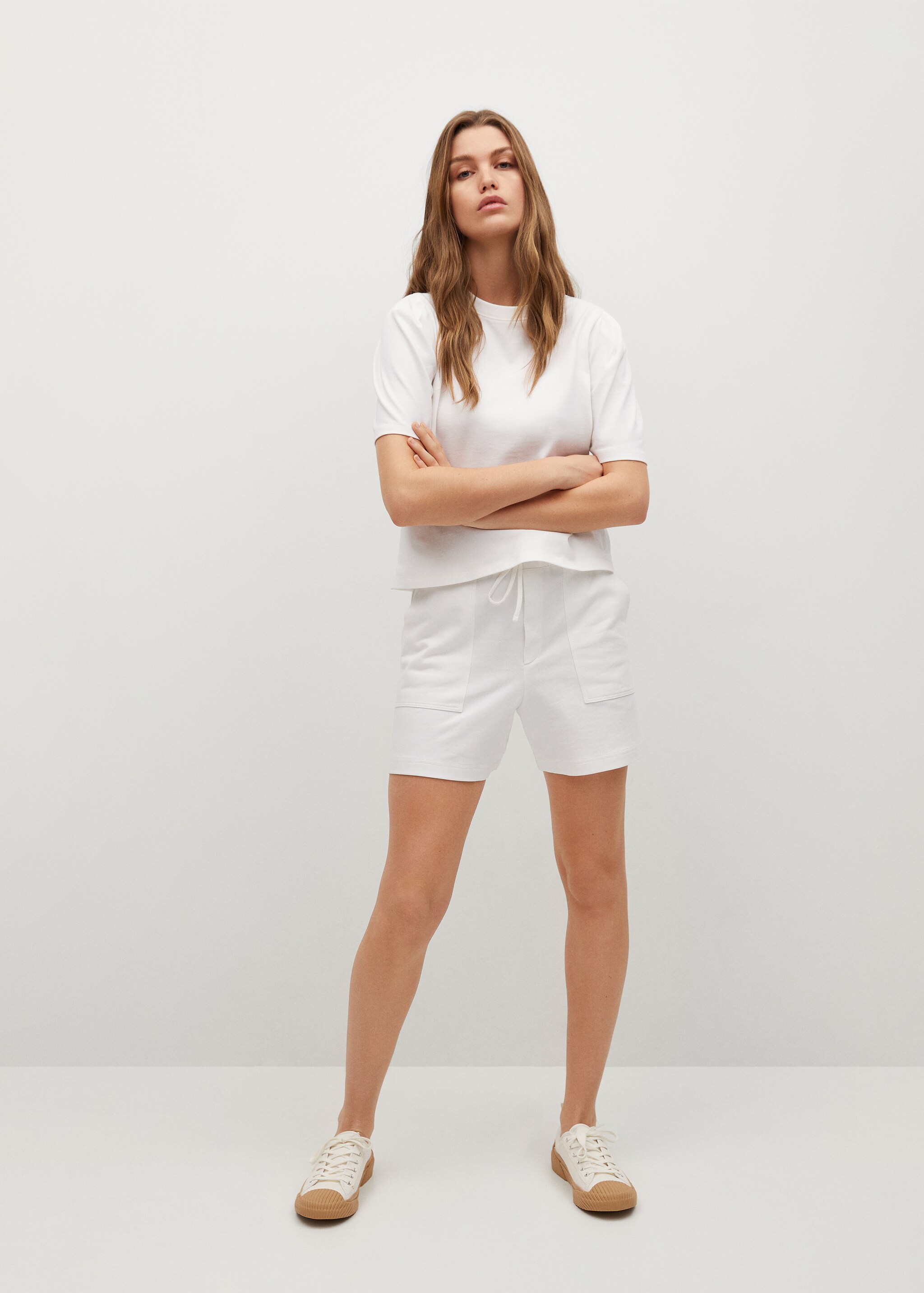 Pockets cotton shorts - General plane
