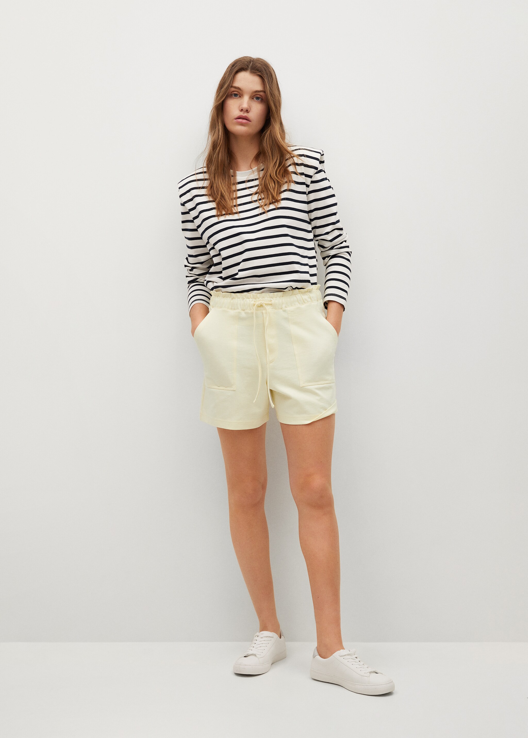 Pockets cotton shorts - General plane