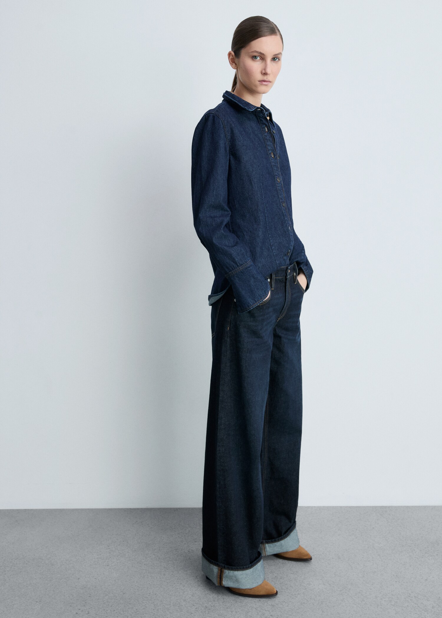 Suede leather ankle boots - General plane