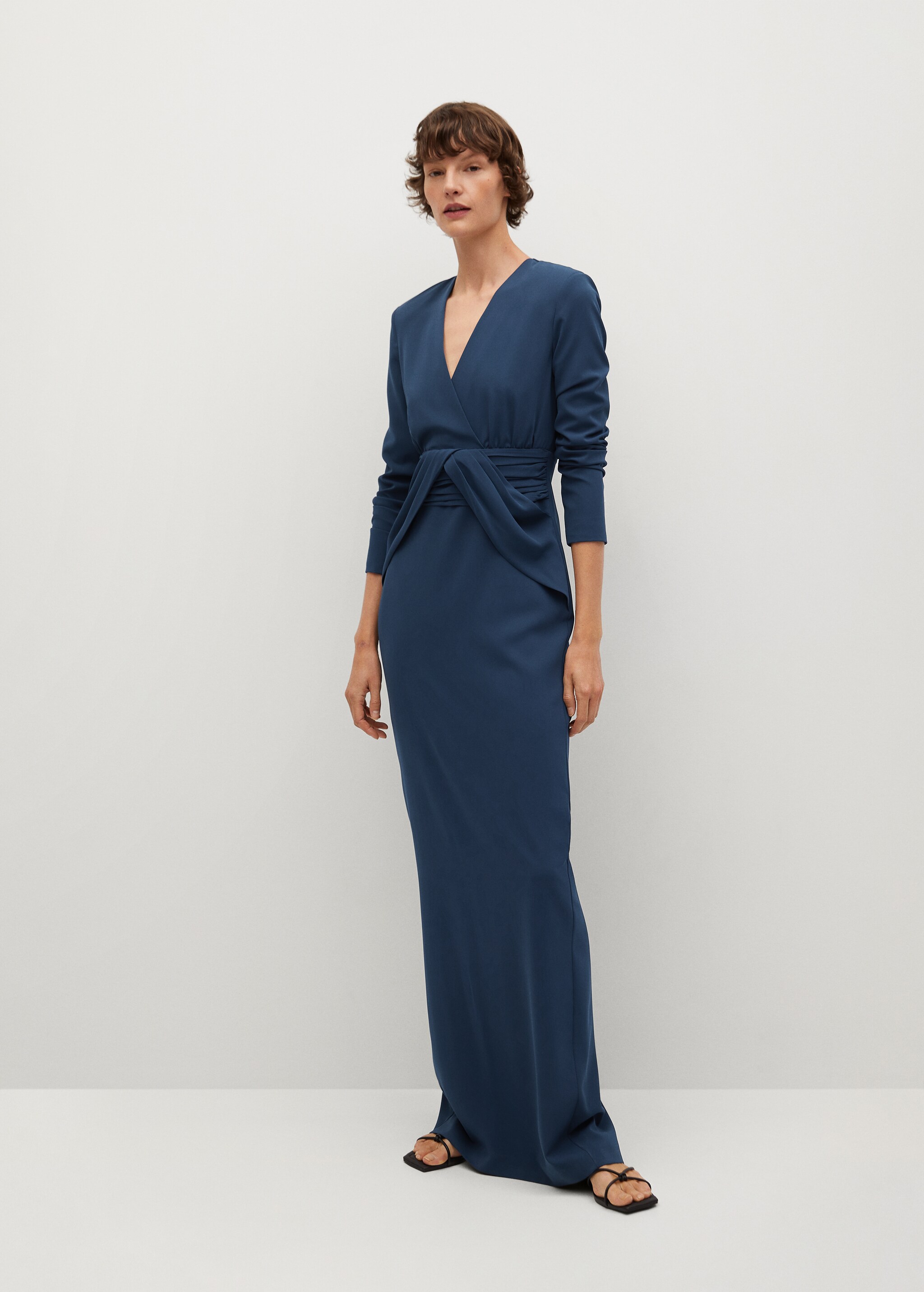 Vestido detalle plisado - Plano general