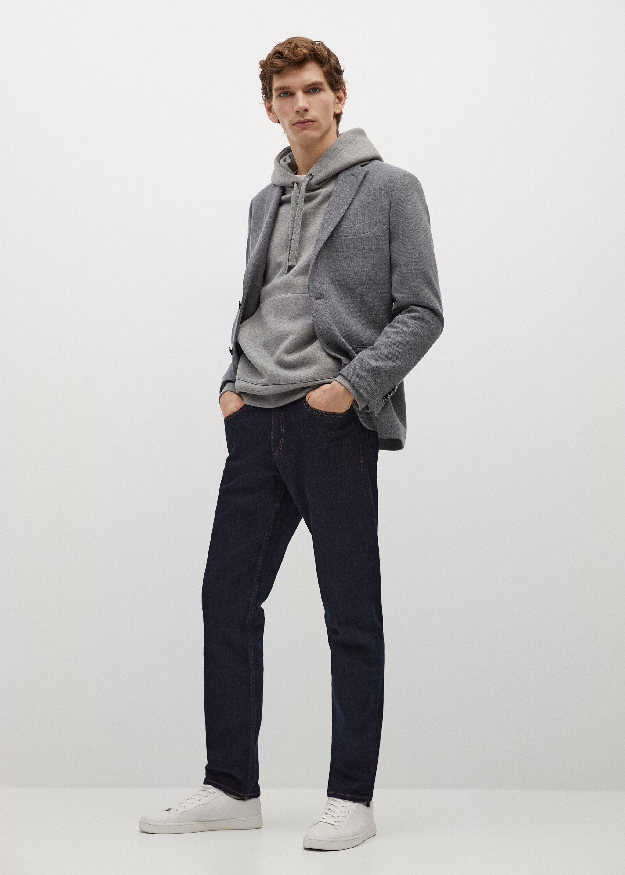 Sako slim fit se strukturou - Celkový náhled