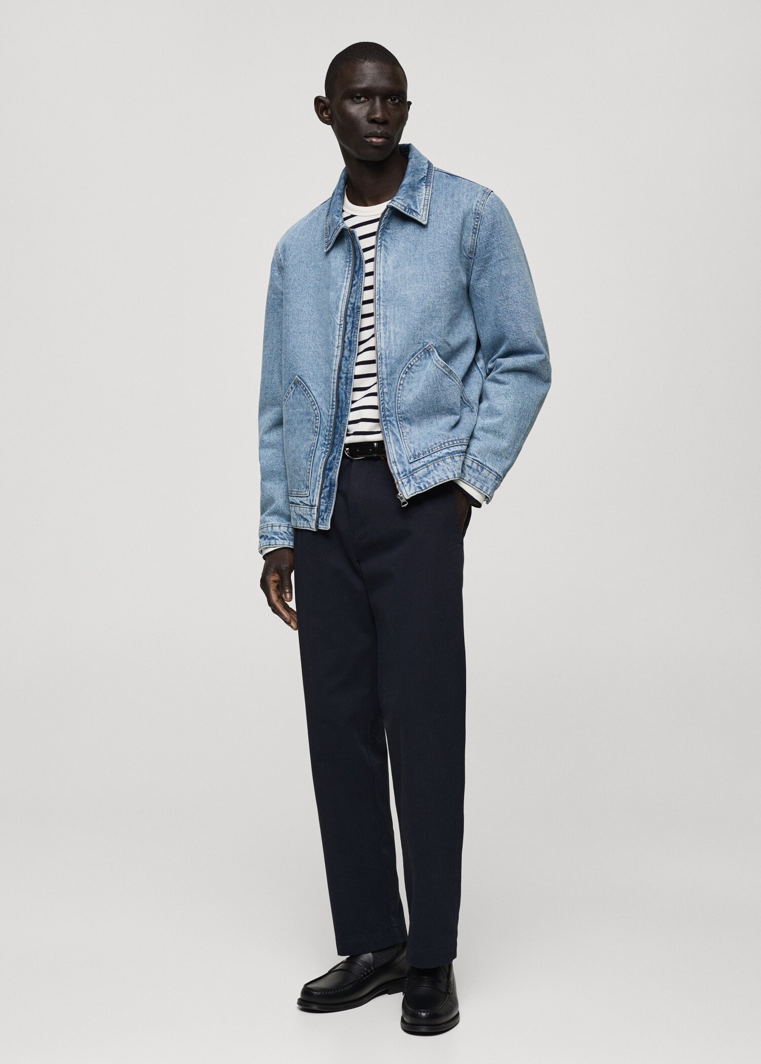 Džínová bunda s prošíváním - Celkový náhled