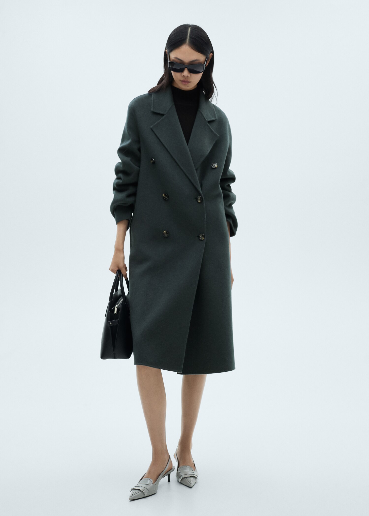 Handmade oversized wool coat - General plane