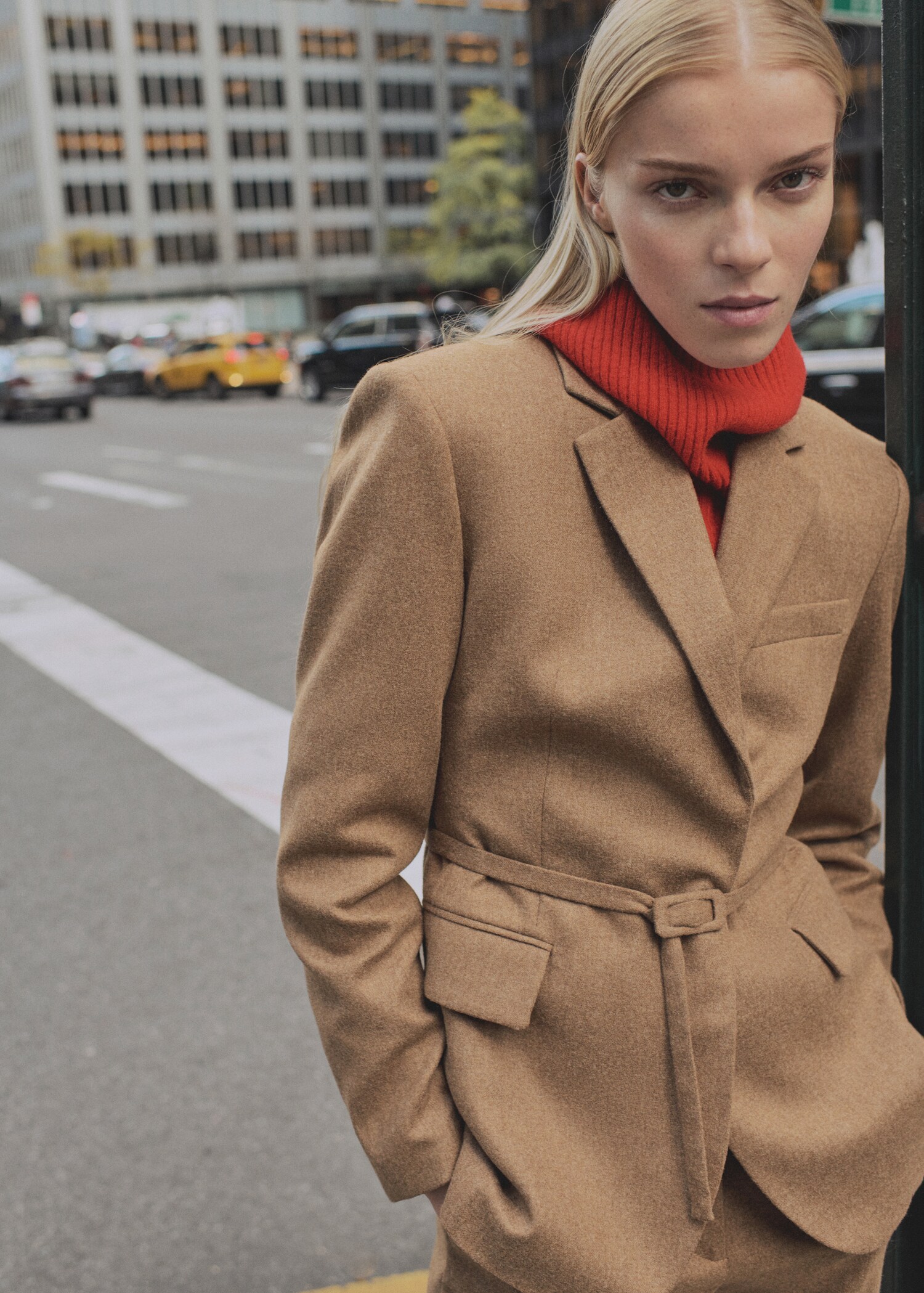 Blazer traje mezcla lana - Plano general