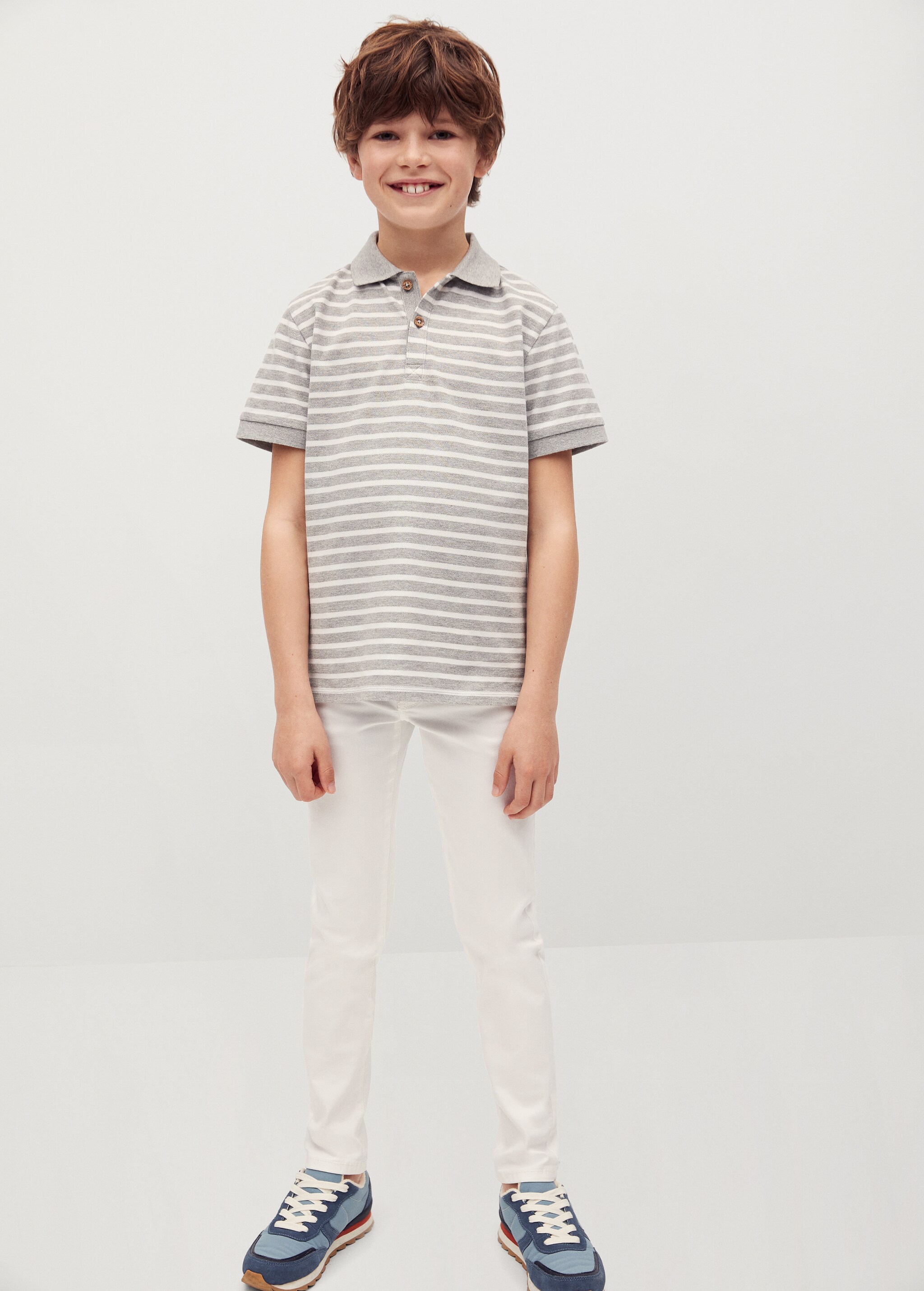 Bavlněné kalhoty slim fit - Celkový náhled