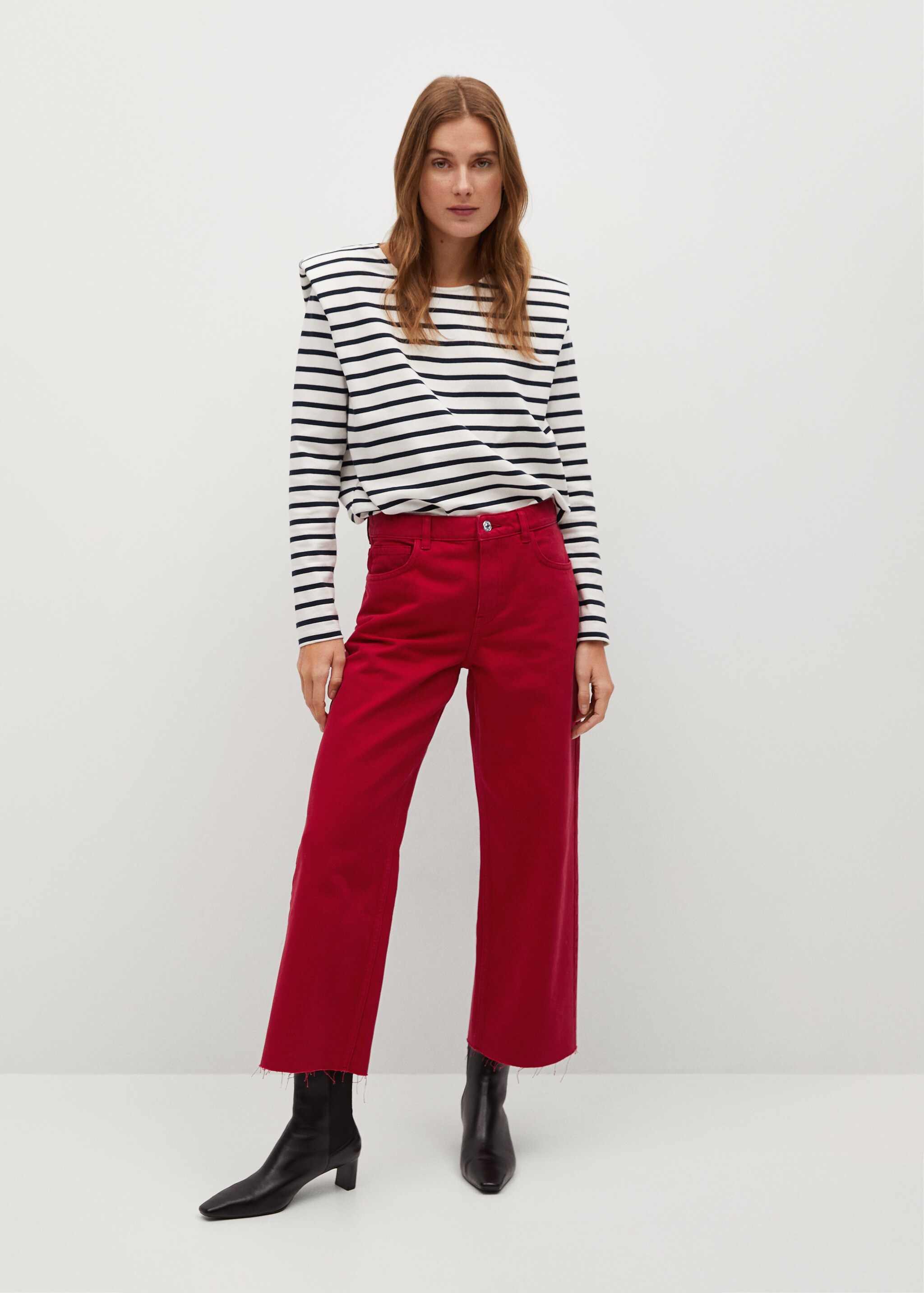 Jeans culotte tiro alto - Plano general