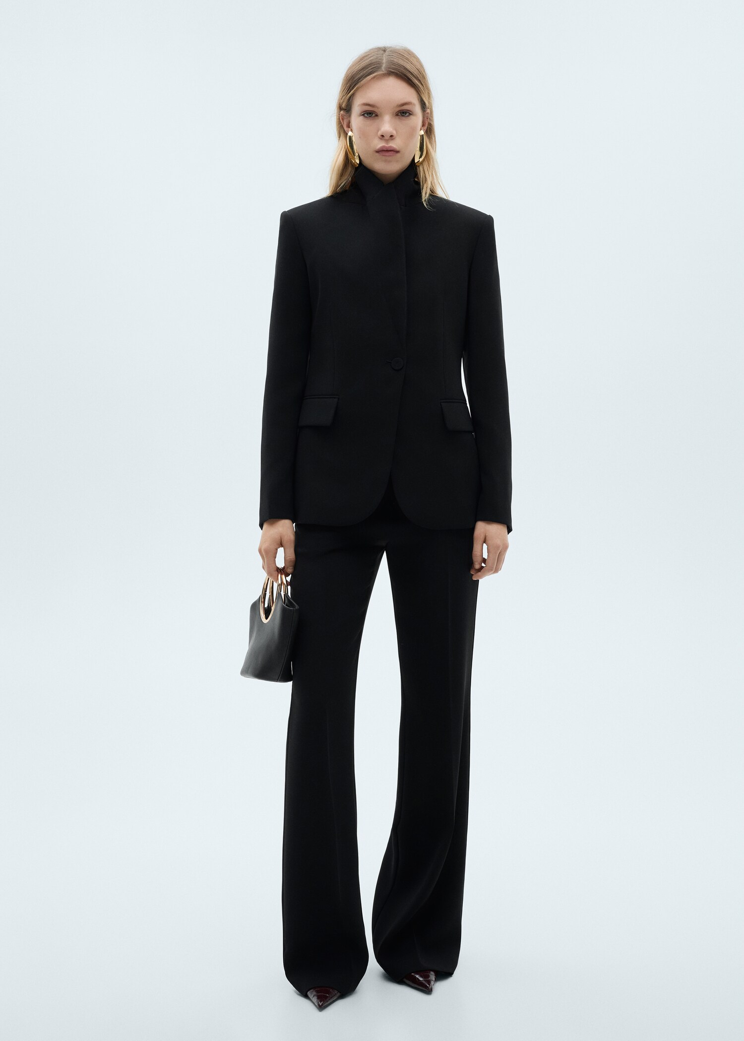 Wide leg suit trousers - General plane