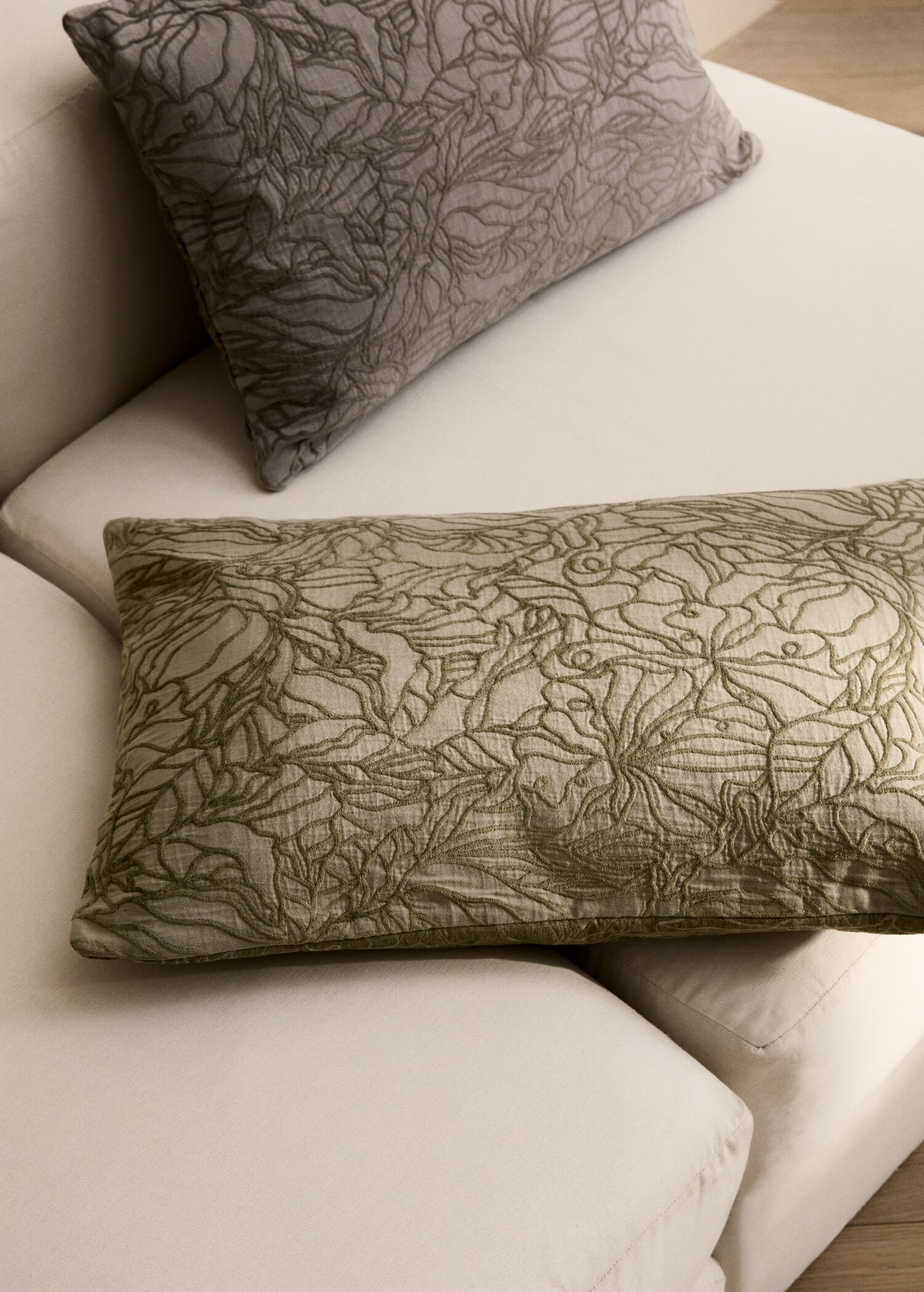 Jacquard fabric cushion cover 40x60 cm - General plane