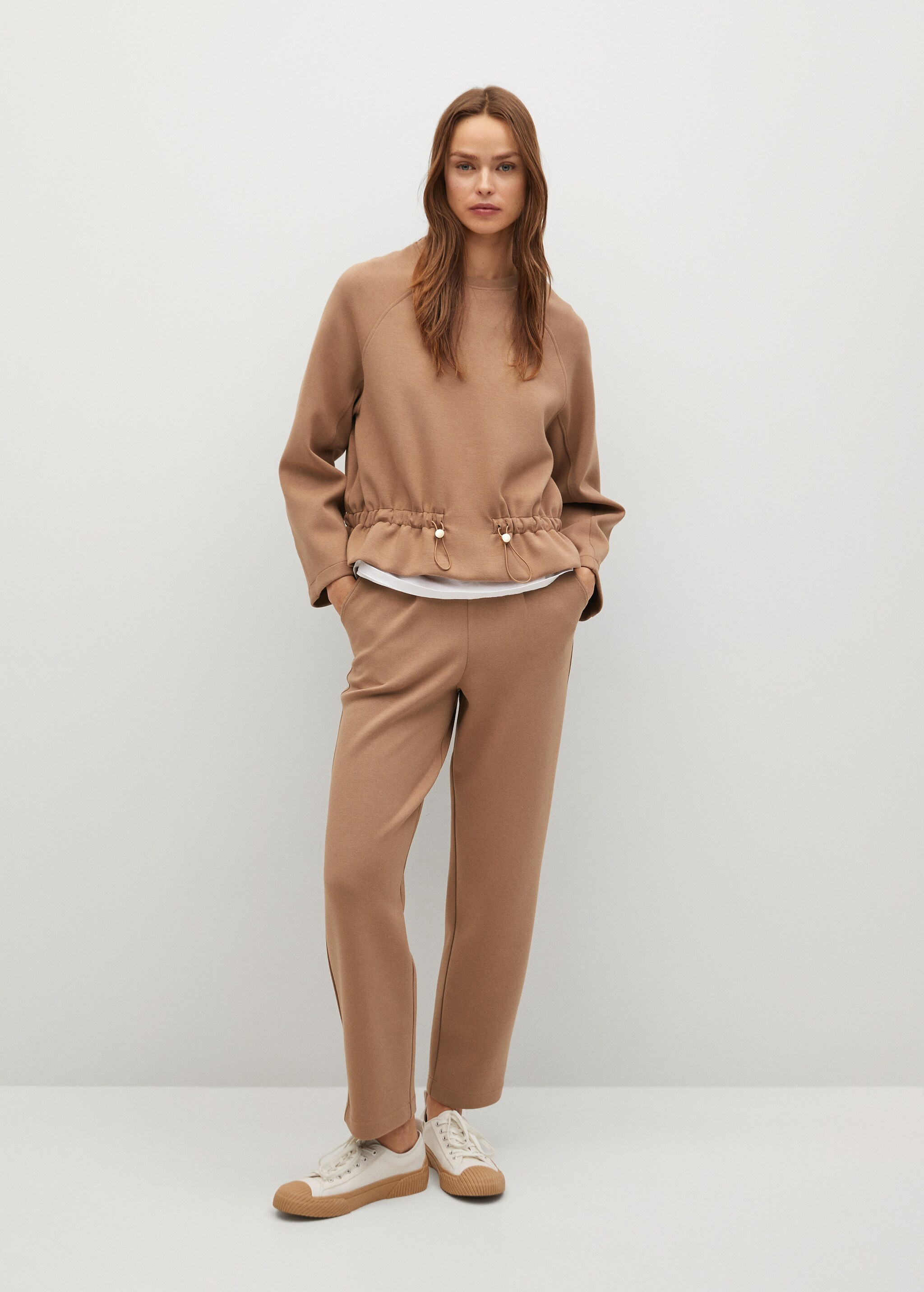 Pantalón punto algodón lino - Plano general
