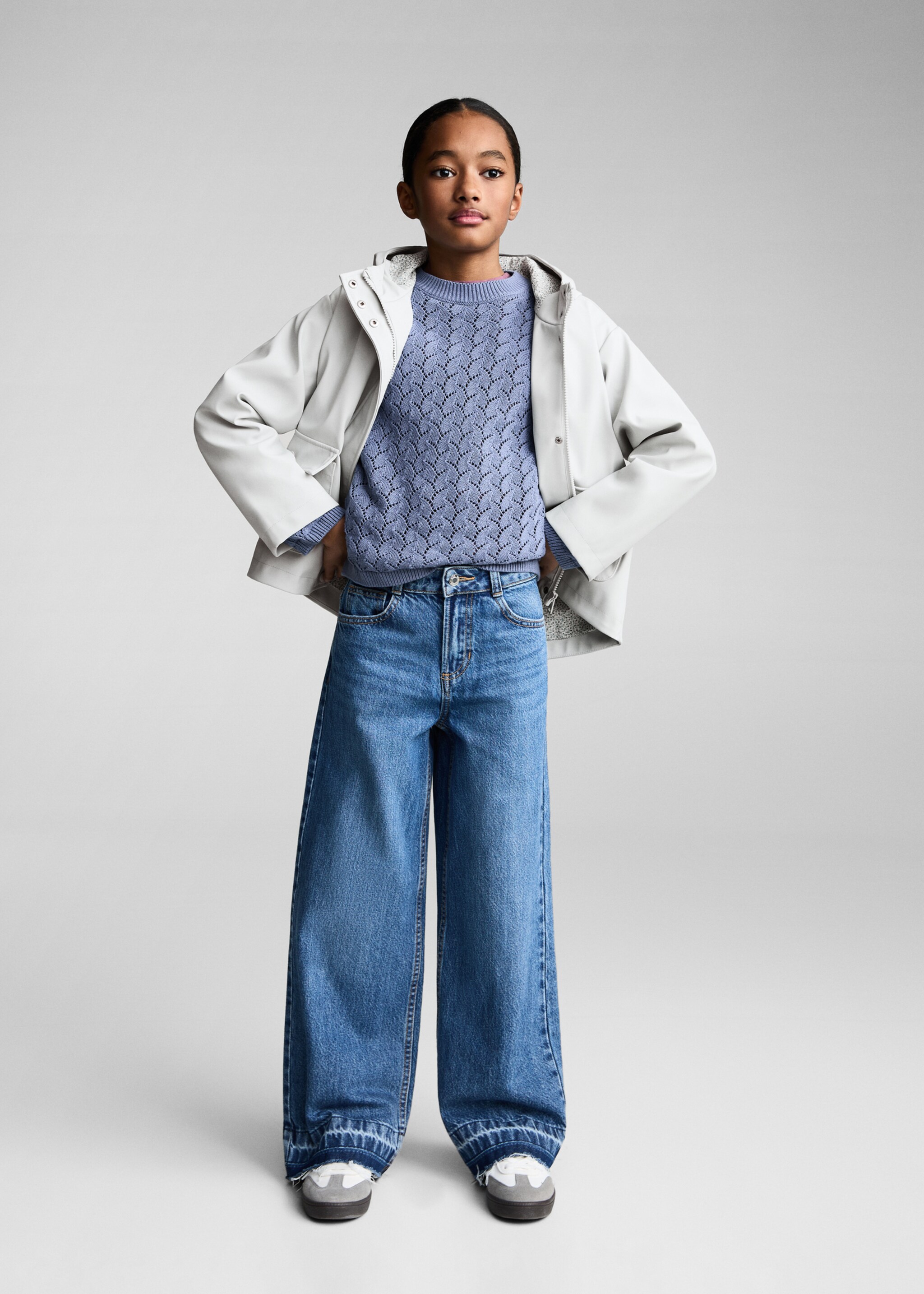 Quilted hooded parka - General plane, Sky Blue. Ref: 87083270-00.