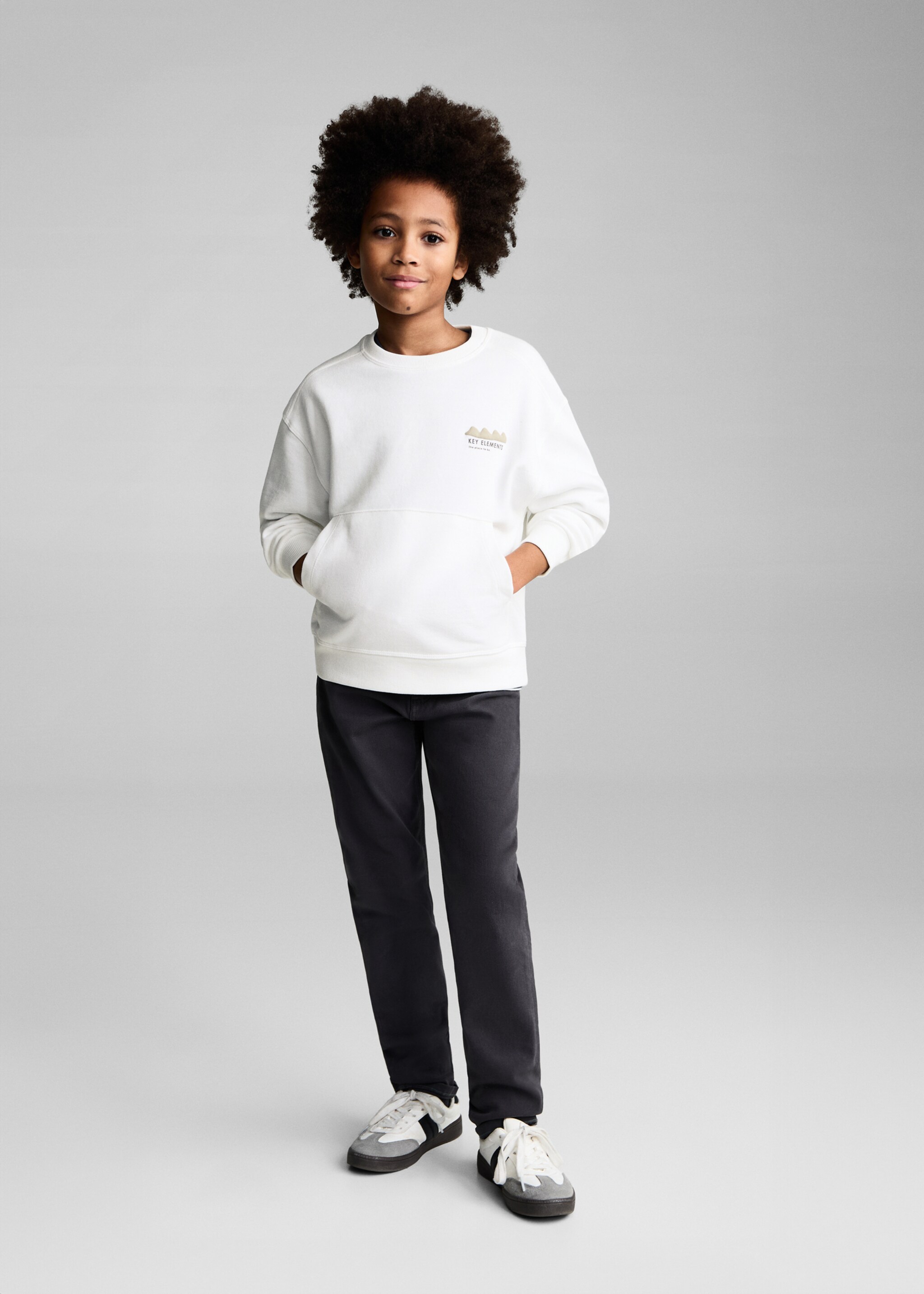 Printed embossed sweatshirt - General plane, Off White. Ref: 87083287-00.