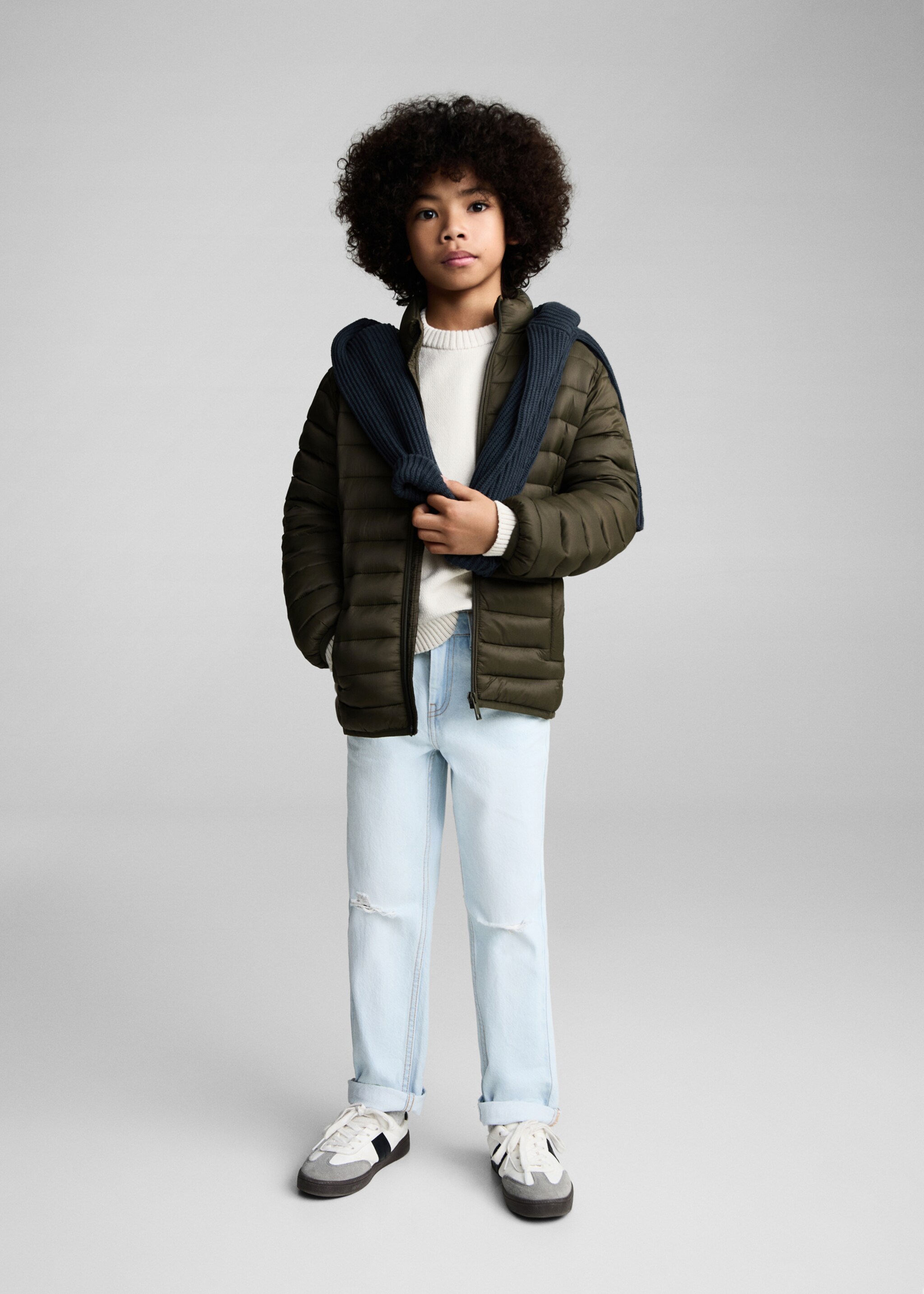 Anorak matelassé imperméable à losanges - Plan général, Kaki. Ref: 87083650-00.