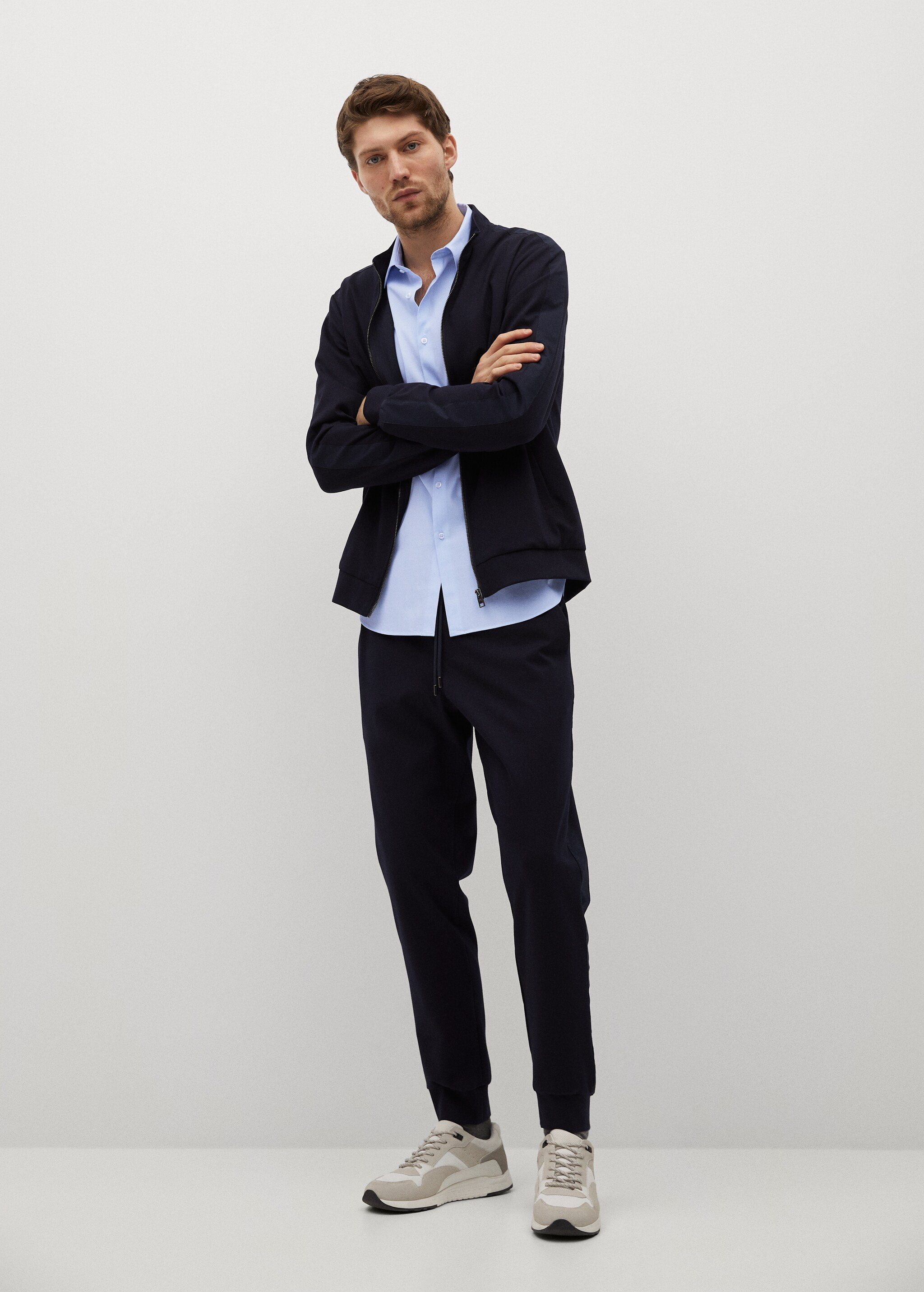 Camisa slim fit algodón stretch - Plano general
