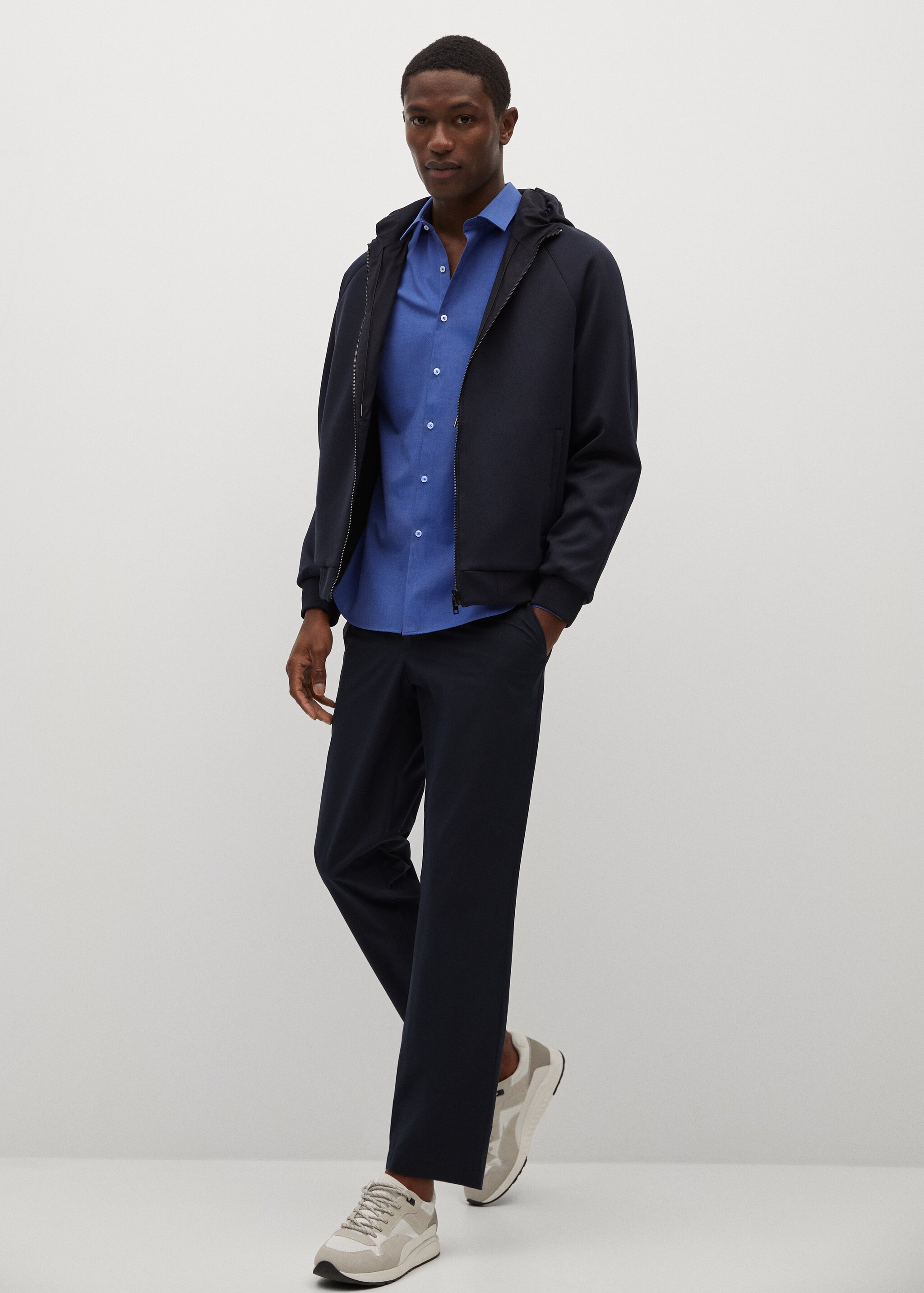 Camisa slim fit algodón stretch - Plano general