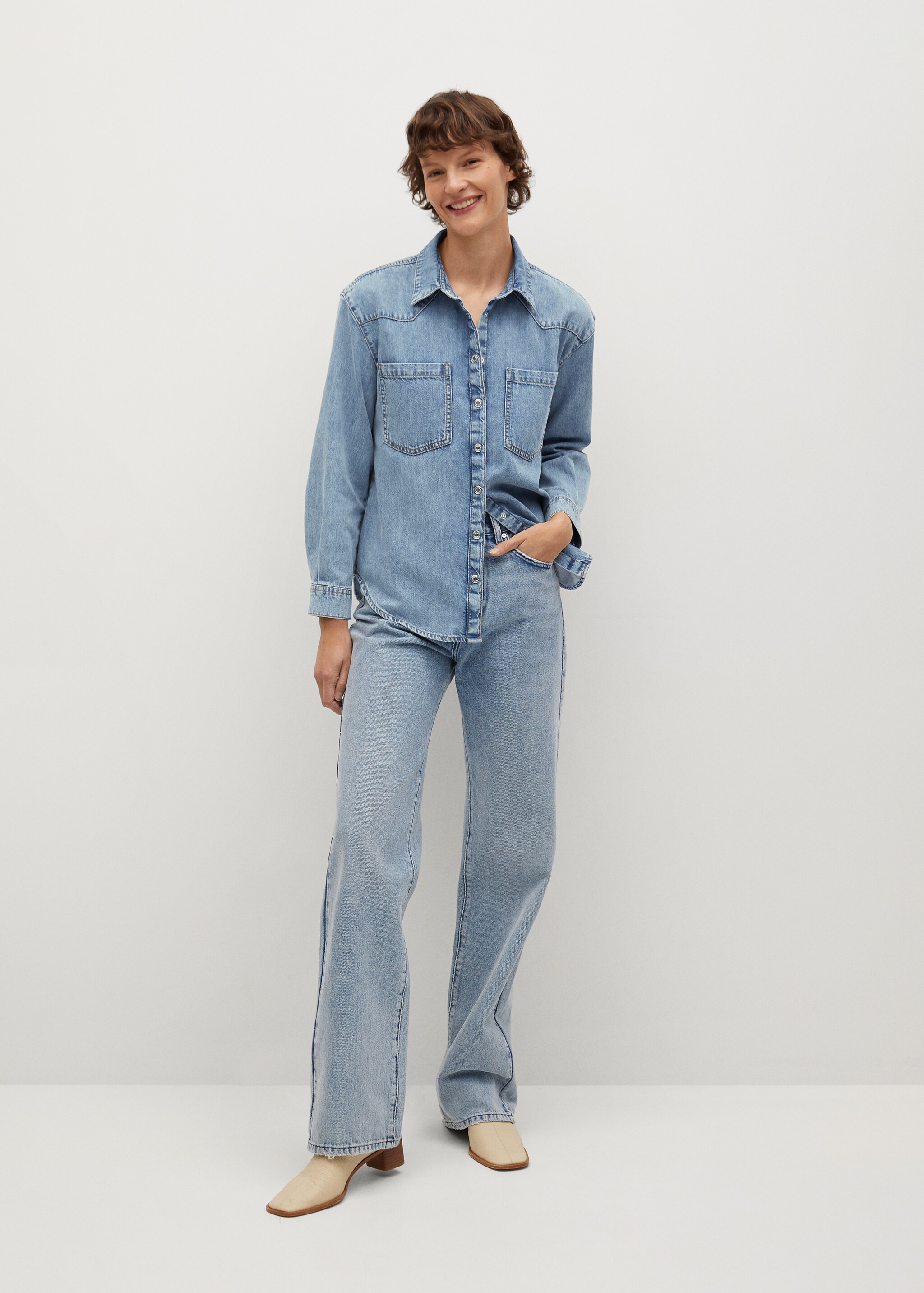 Camisa denim algodón - Plano general