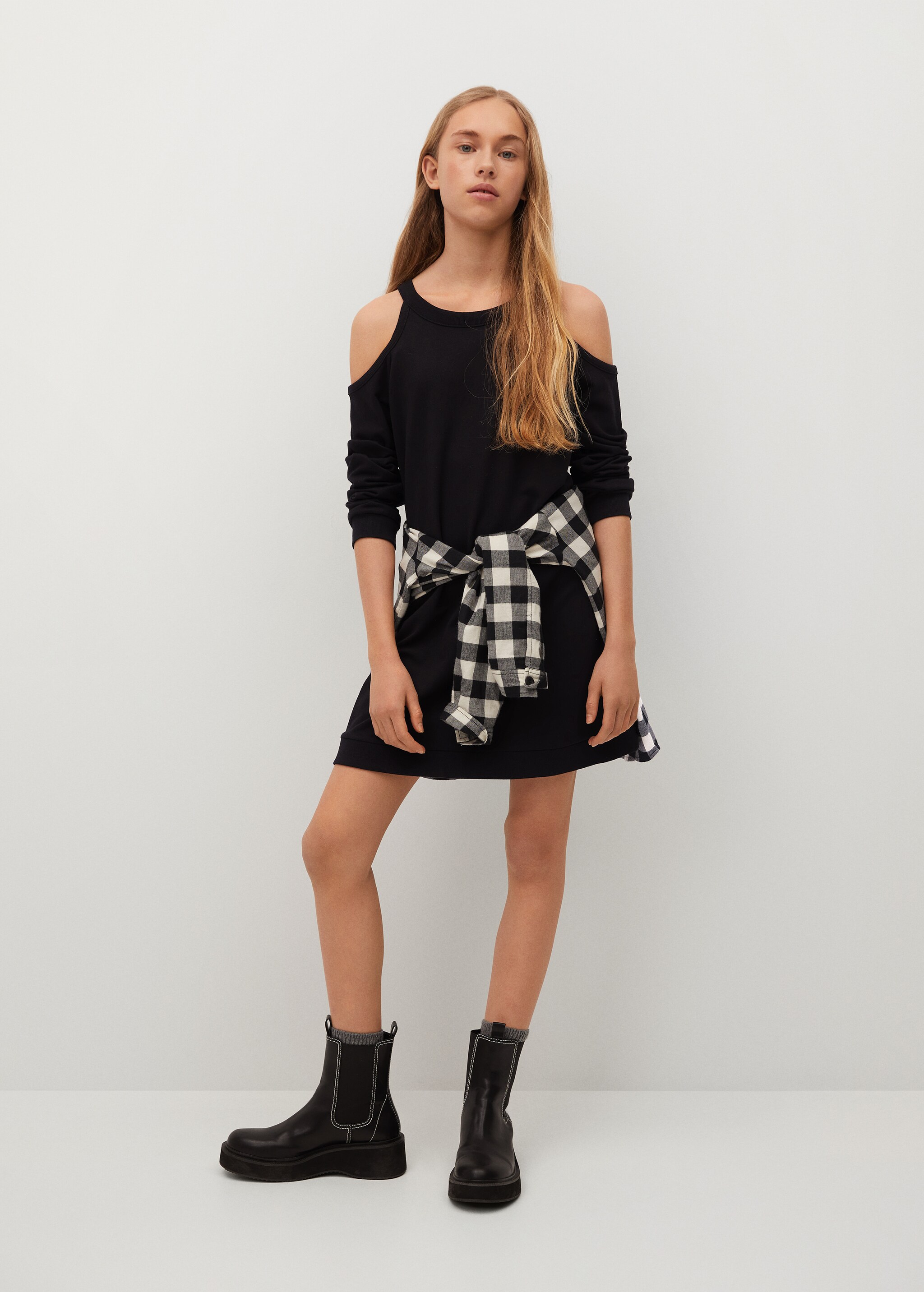 Schulterfreies Kleid - Allgemeine Ansicht