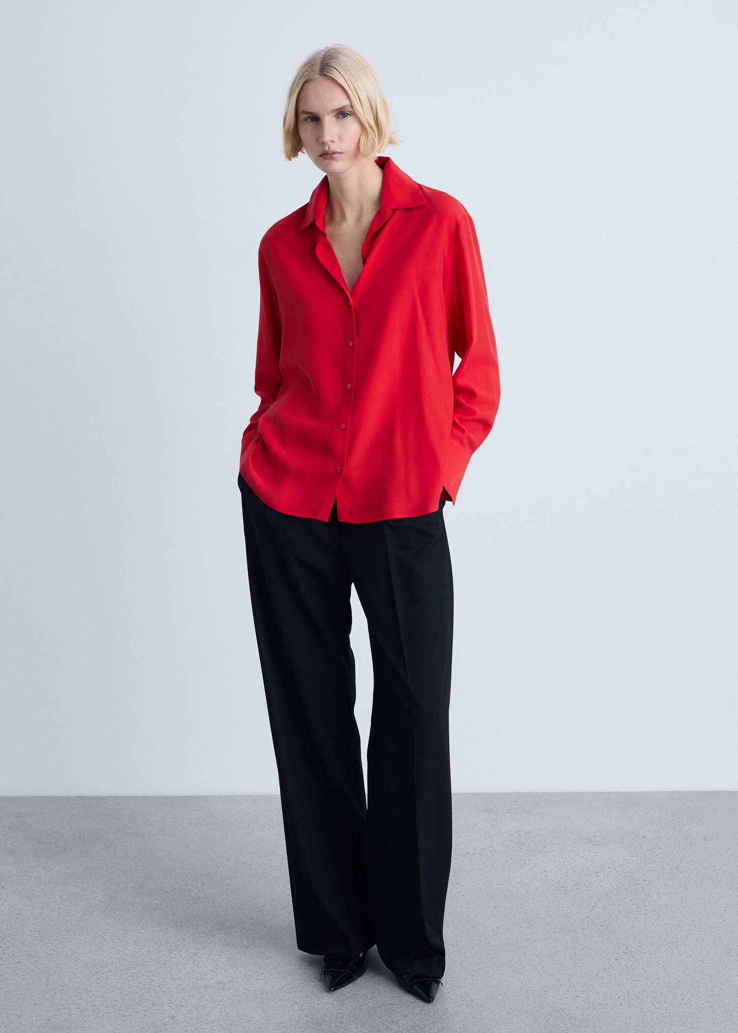 Lyocell fluid shirt - General plane