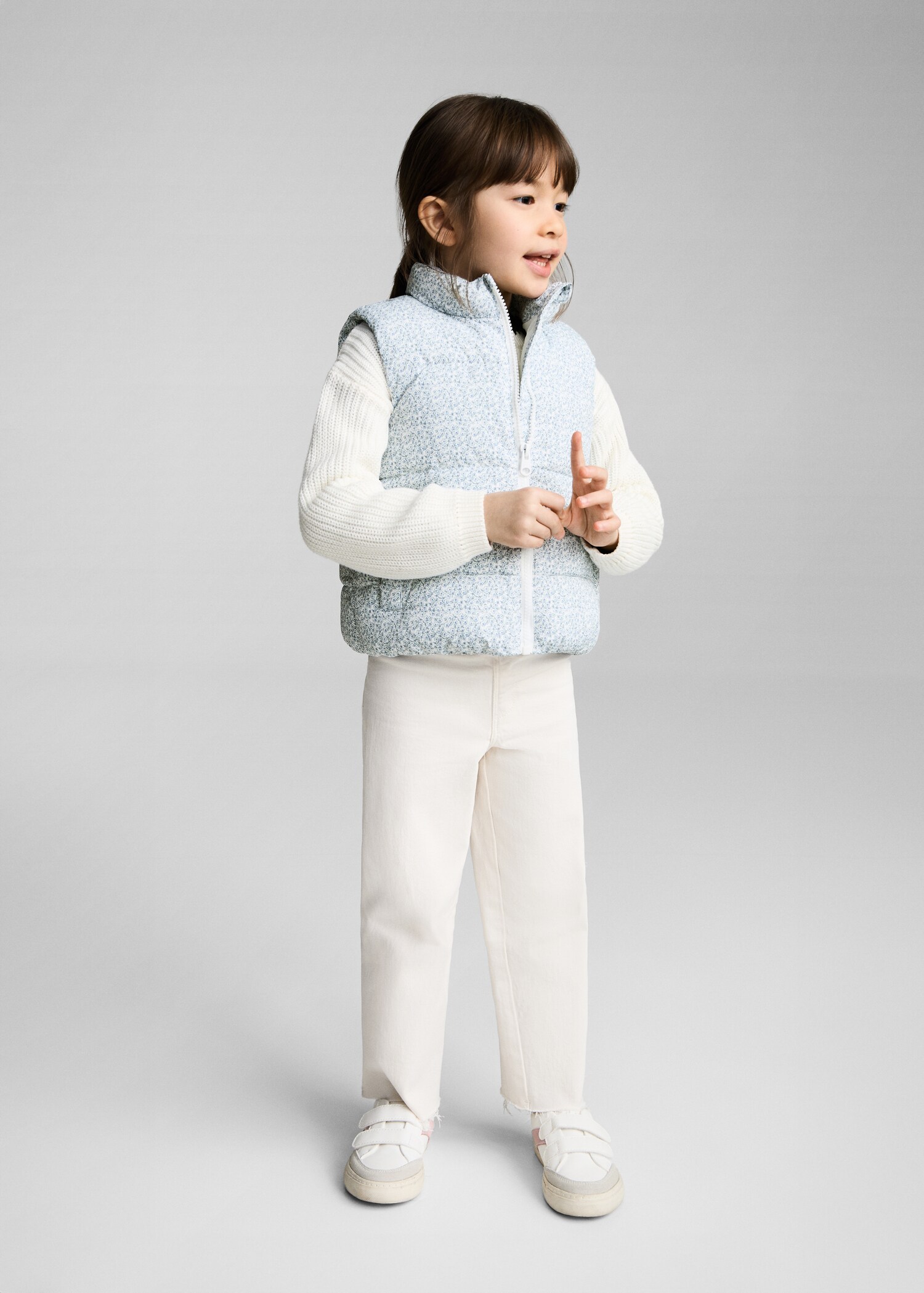 Chaleco acolchado estampado - Plano general