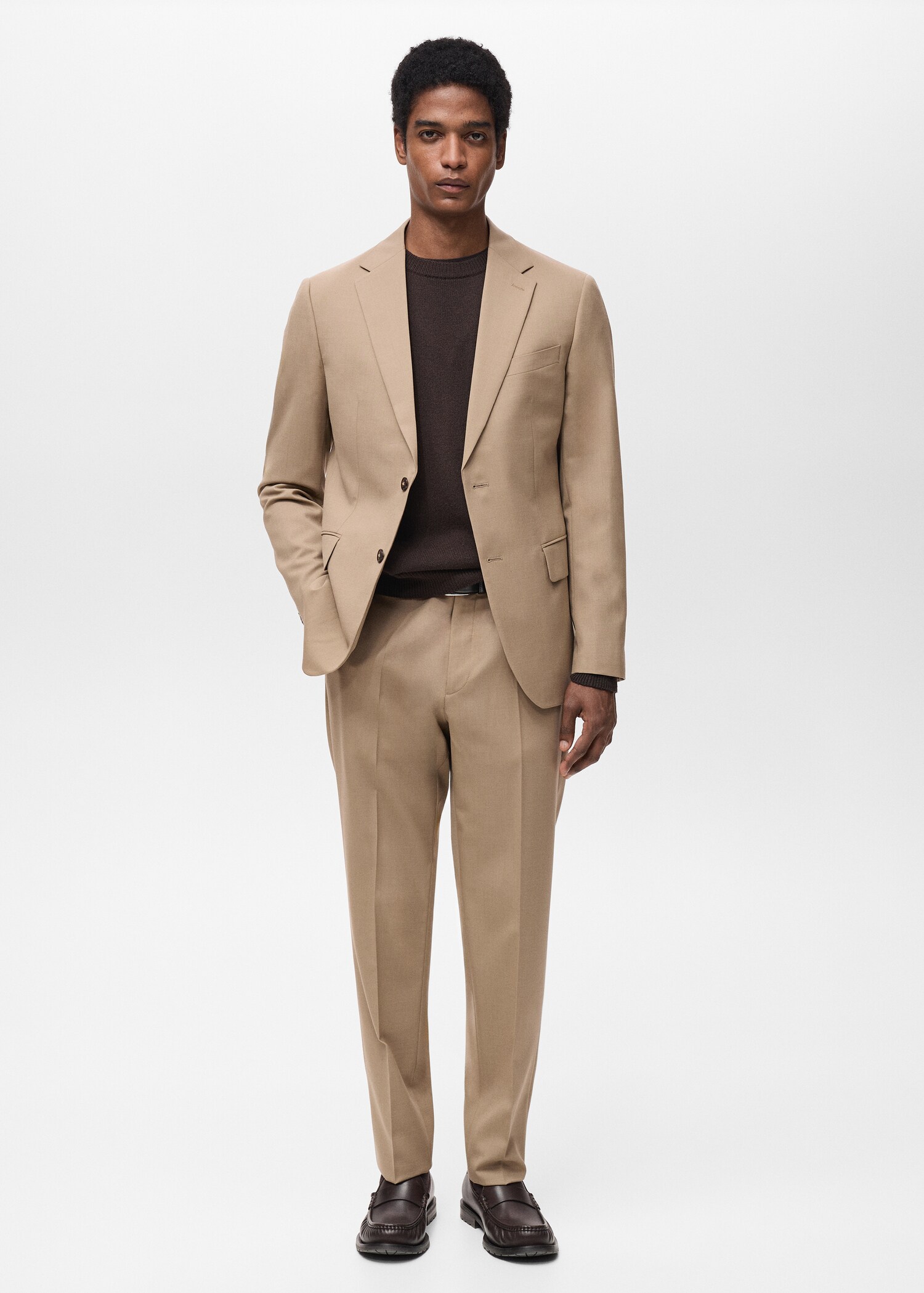 Turin 100% virgin wool suit jacket - General plane