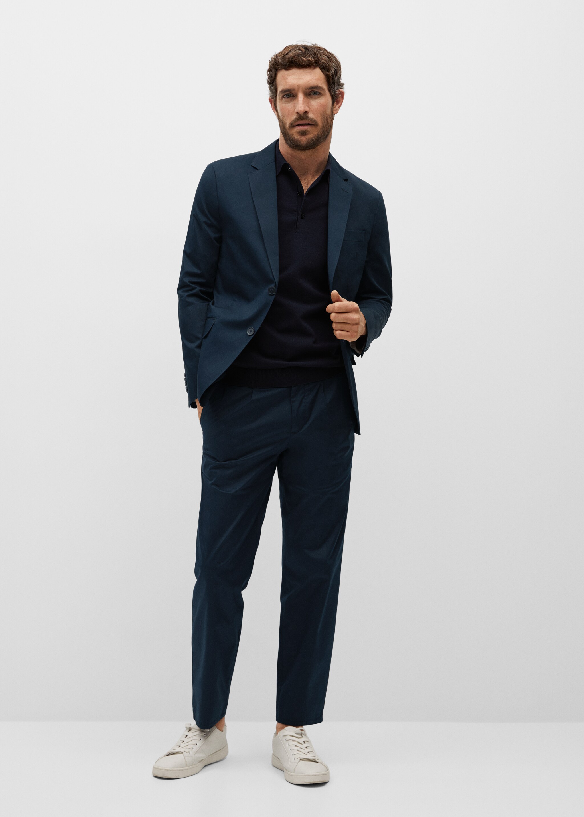 Americana slim fit algodón  - Plano general