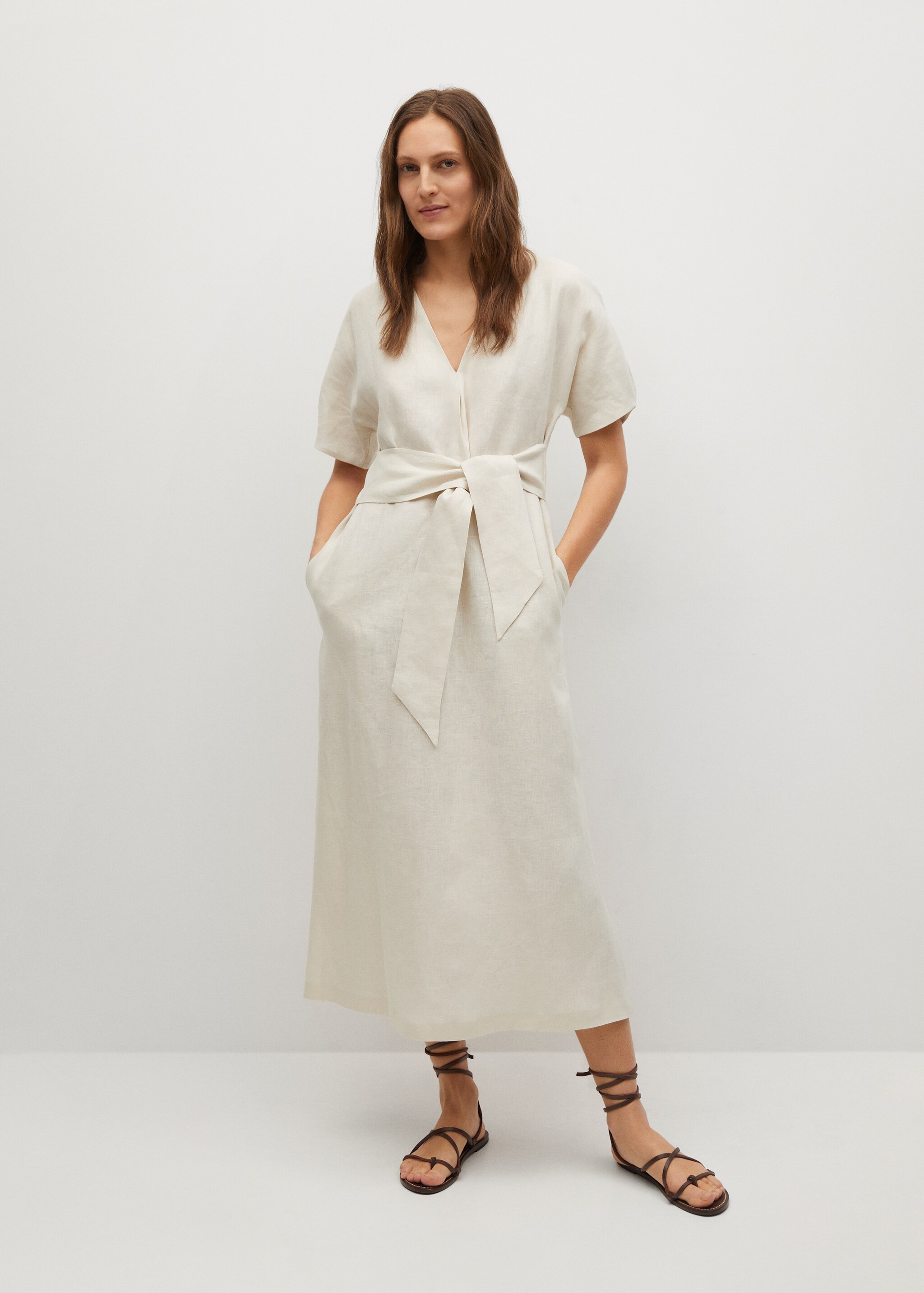 Vestido 100% lino - Plano general