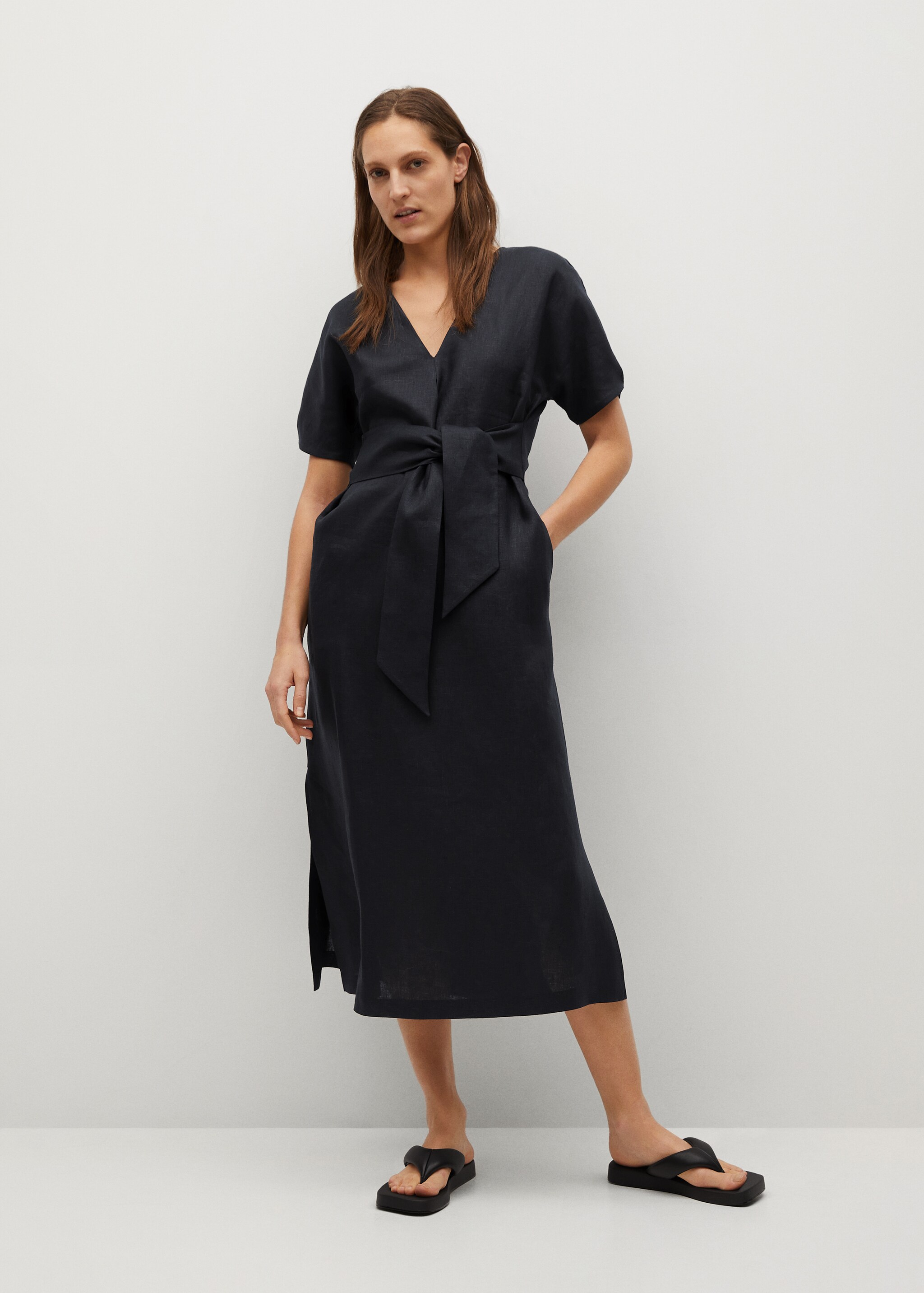 Vestido 100% lino - Plano general