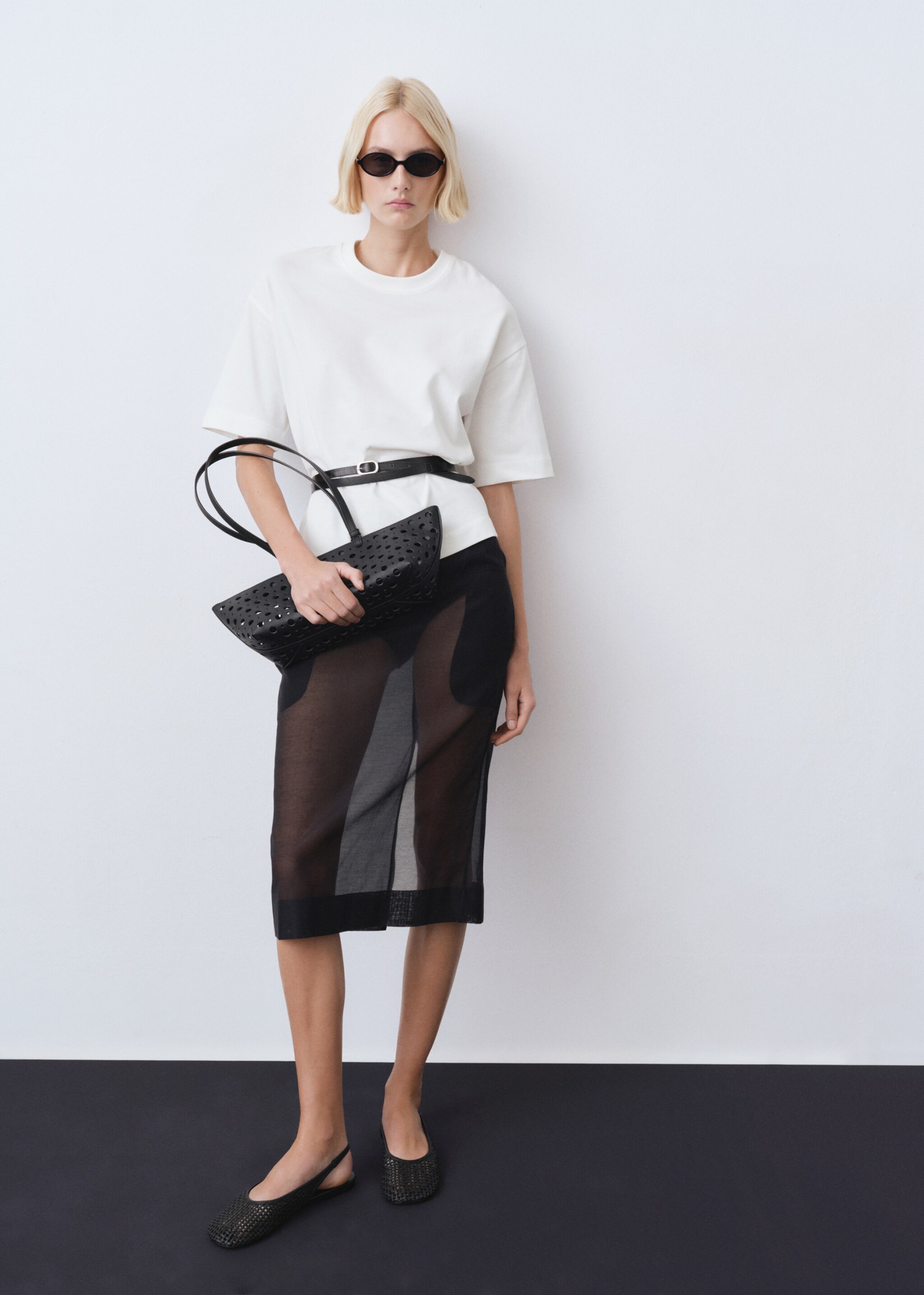 Oversized cotton t-shirt - General plane, Off White. Ref: 87085756-00.