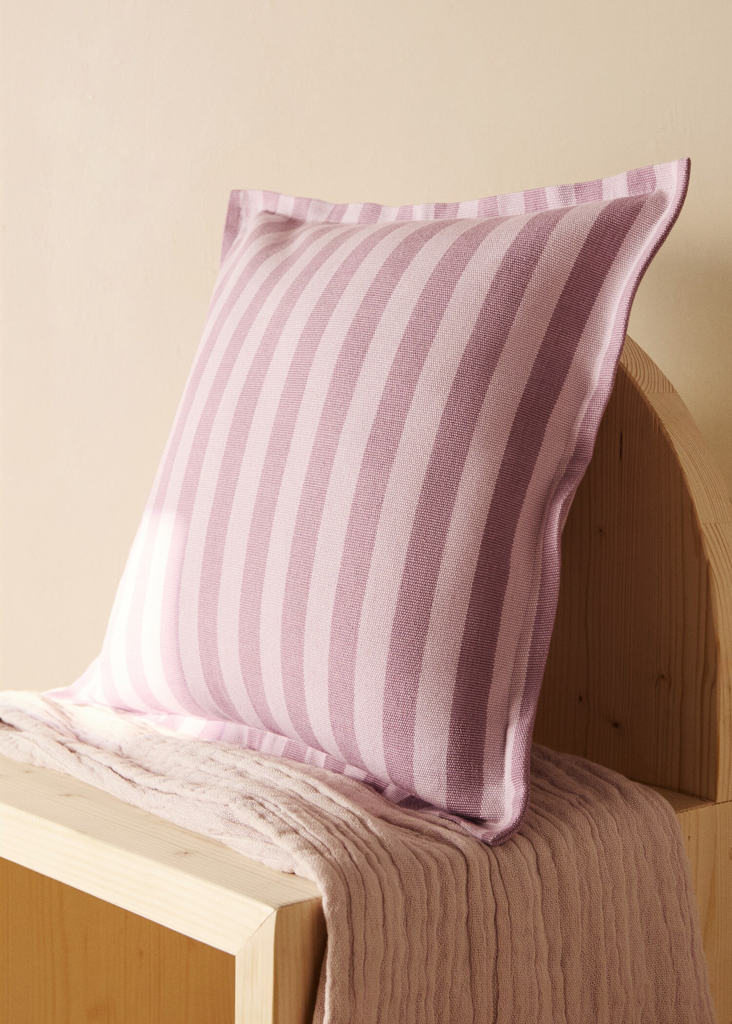 Children's woven stripe cushion cover 40x40 cm - General plane