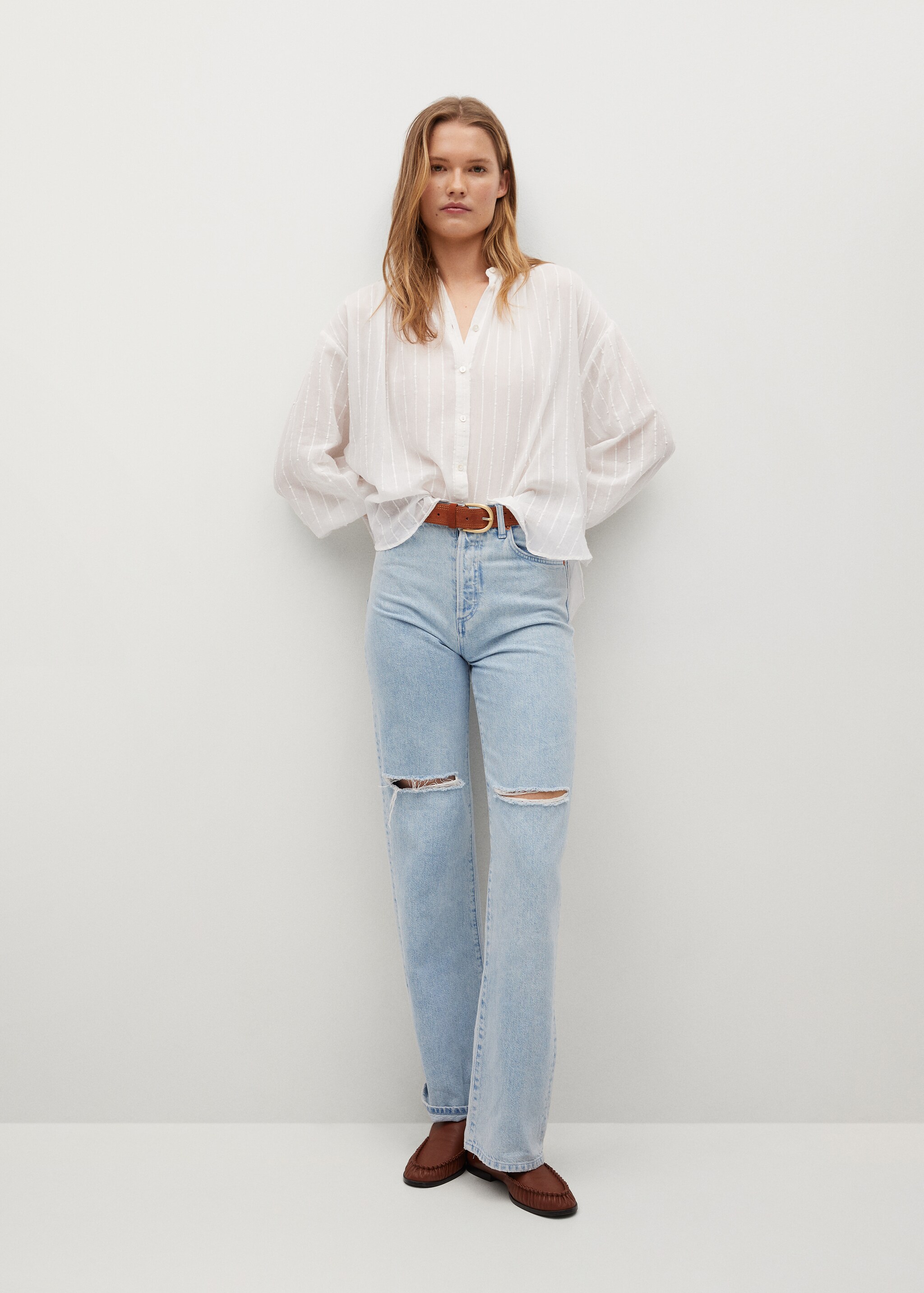 Blouse oversize coton - Plan général
