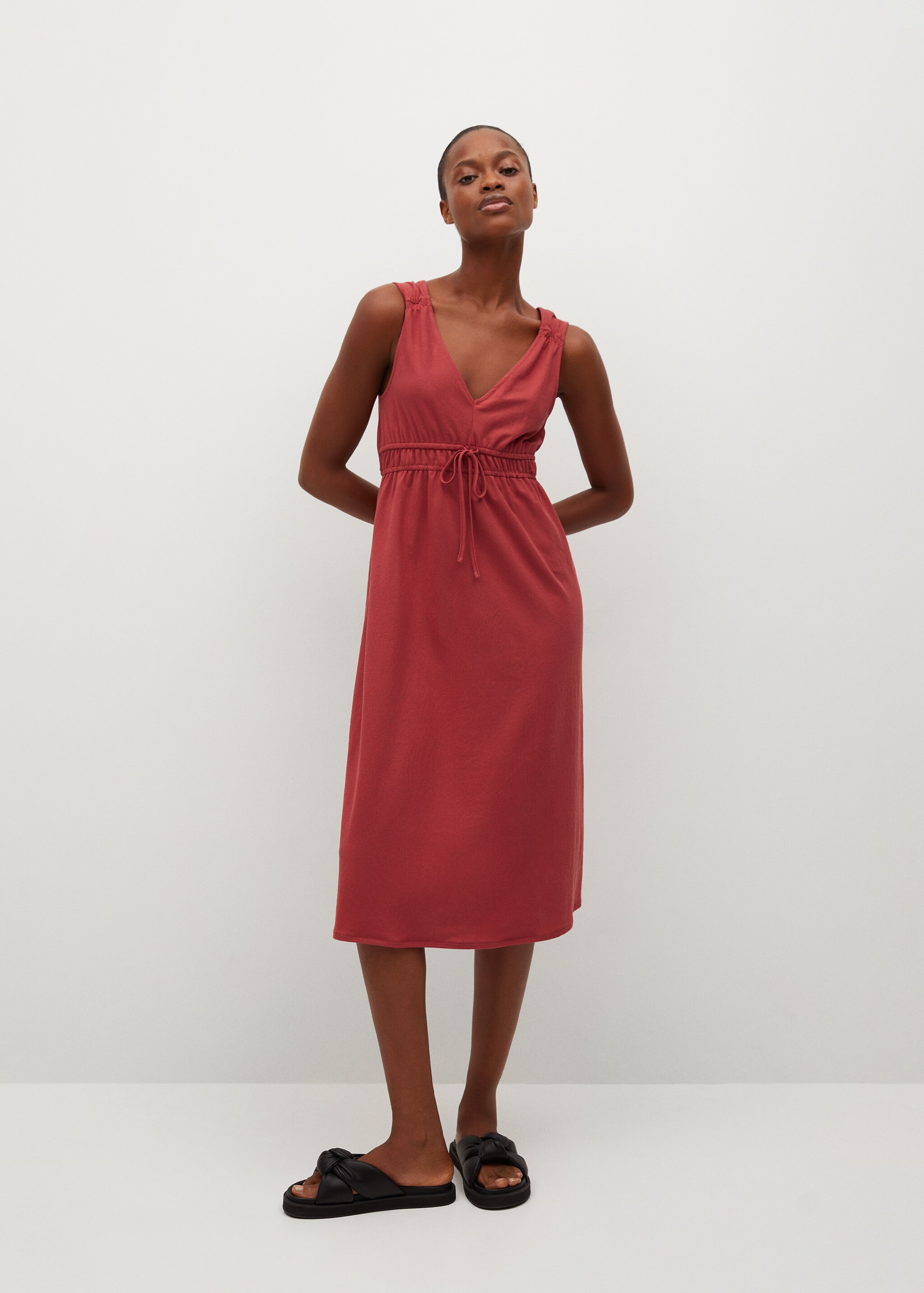 Vestido cintura elástica - Plano general
