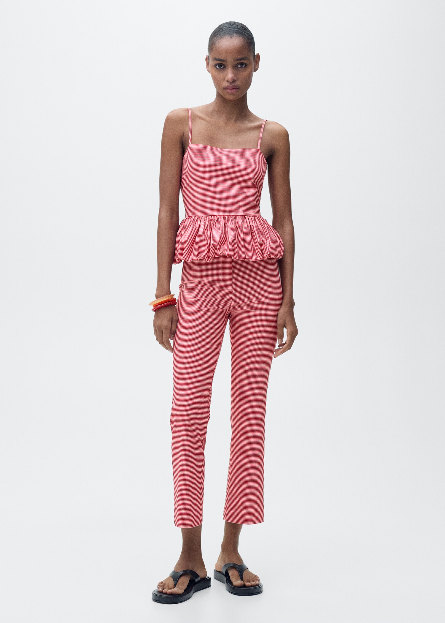 Top cuadros vichy - Plano general