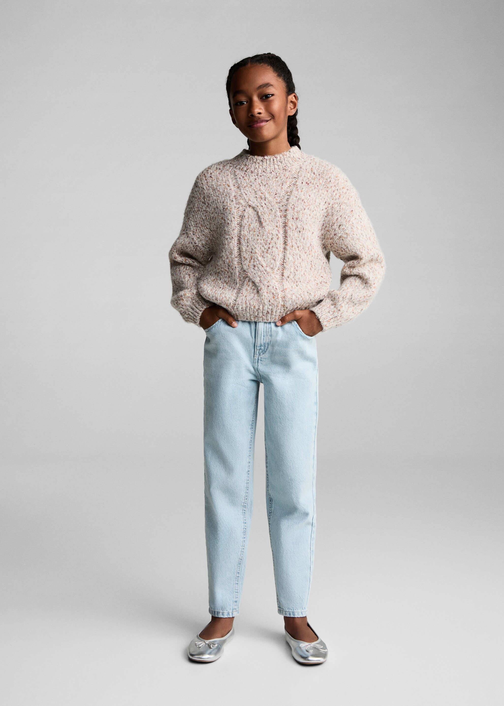 Paperbag jeans - General plane, Light Blue. Ref: 87090413-00.