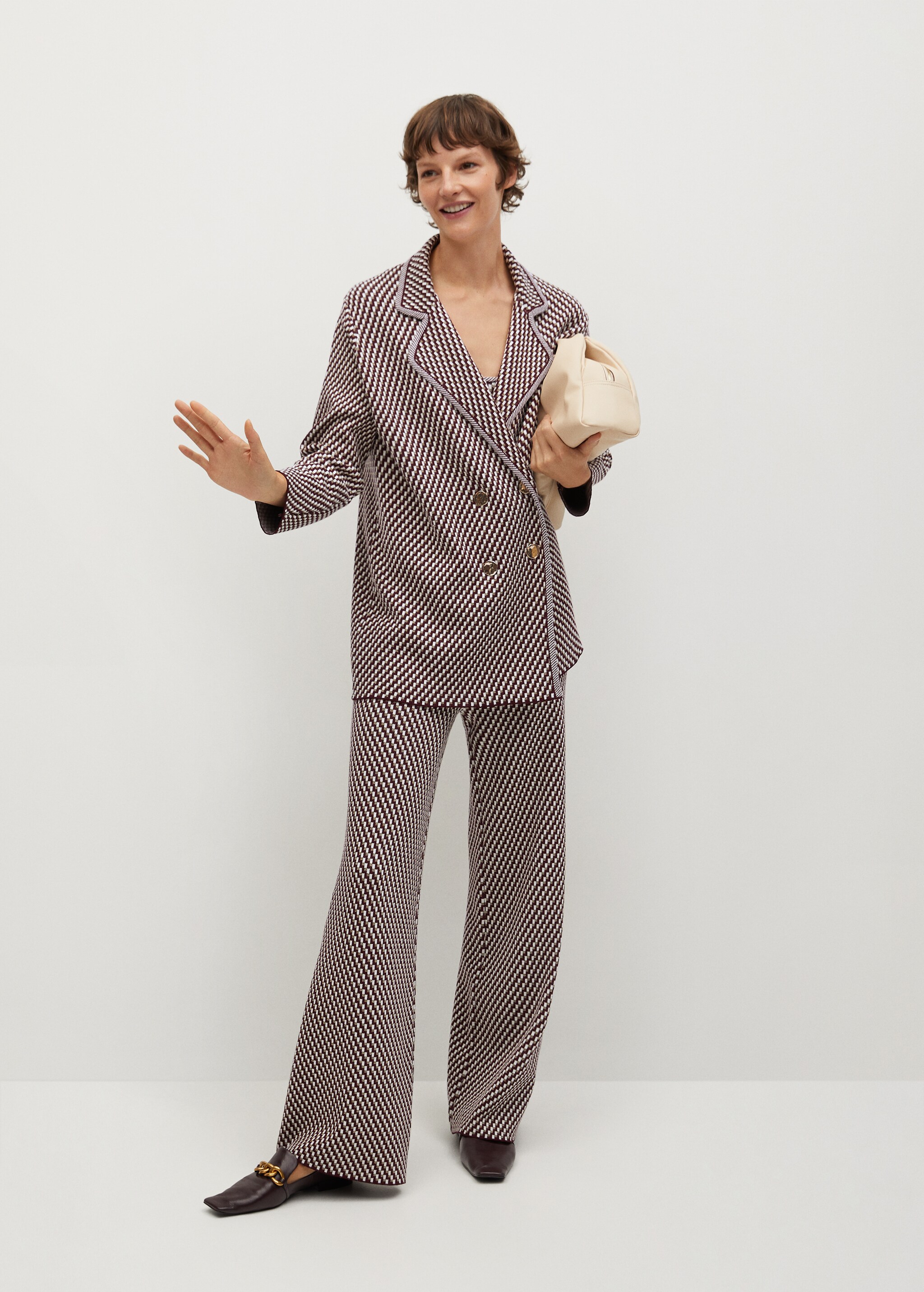 Americana punto estampado geométrico - Plano general